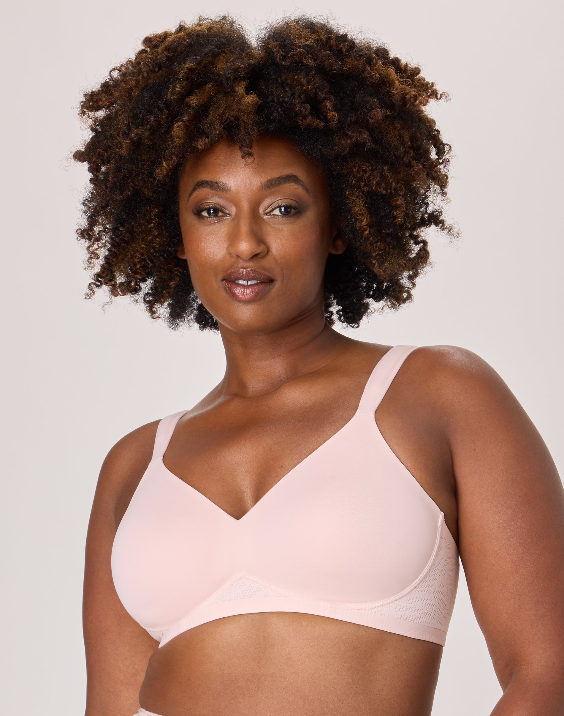 Bali Women’s Coolest Smoothing Wireless Bra, Foam Cups Pink Pirouette 42DDD