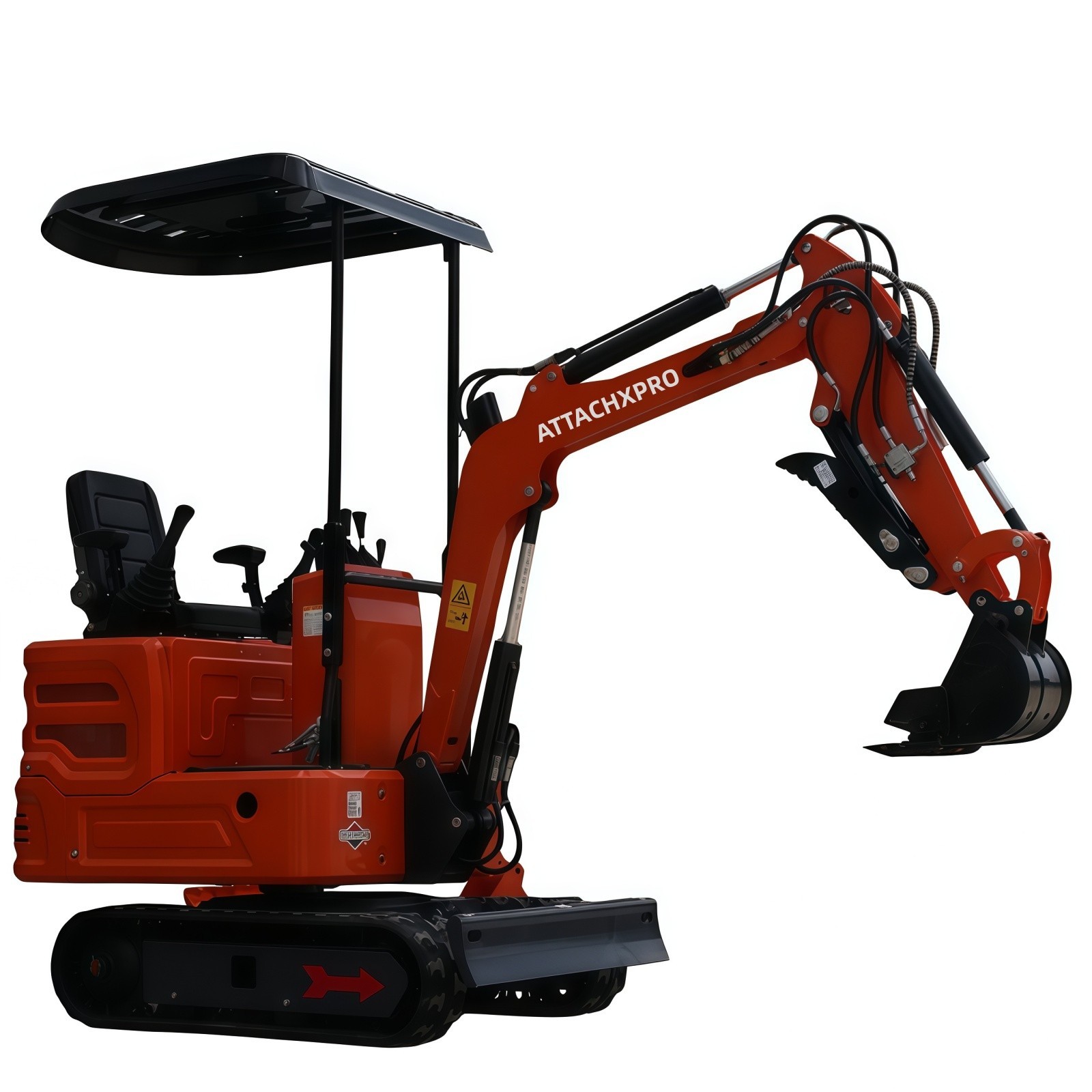 1 Ton Mini Excavator 13.5HP B&S Gas Hydraulic Thumb EPA Crawler Tracked Digger