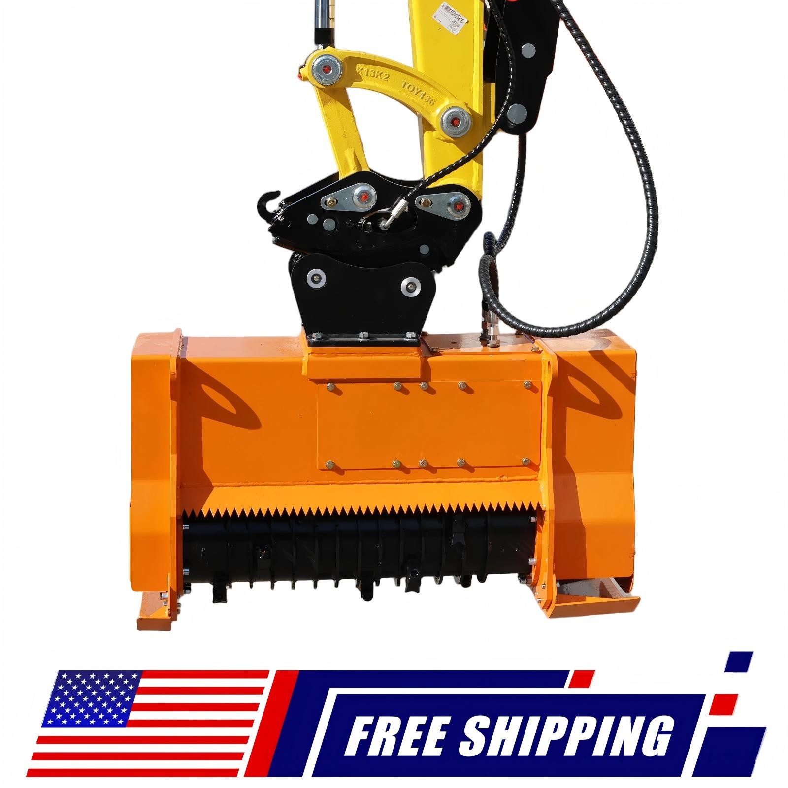 39.37″ Mini Excavator Forestry Mulcher | 40mm Pin, for 3Ton+ Excavators