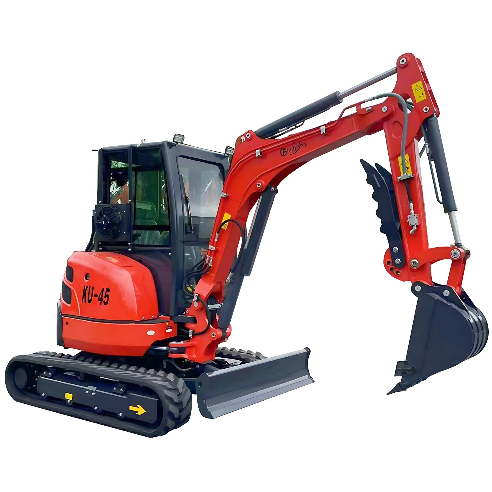 CFG 3.5Ton Mini Excavator Yanmar 3TNV88 Diesel Engine Digger A/C Hydraulic Thumb