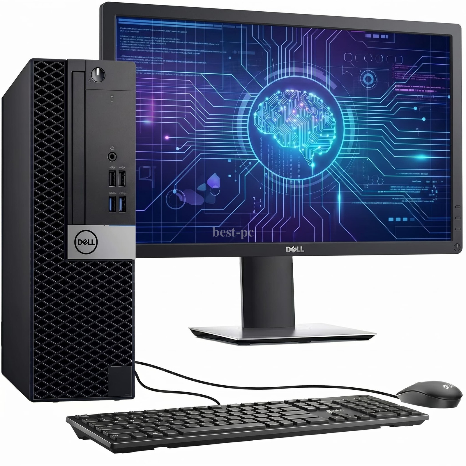 Dell SFF OptiPlex 5050 Desktop PC Intel i7-7th 16GB RAM 512GB SSD 24″ LED Win 11