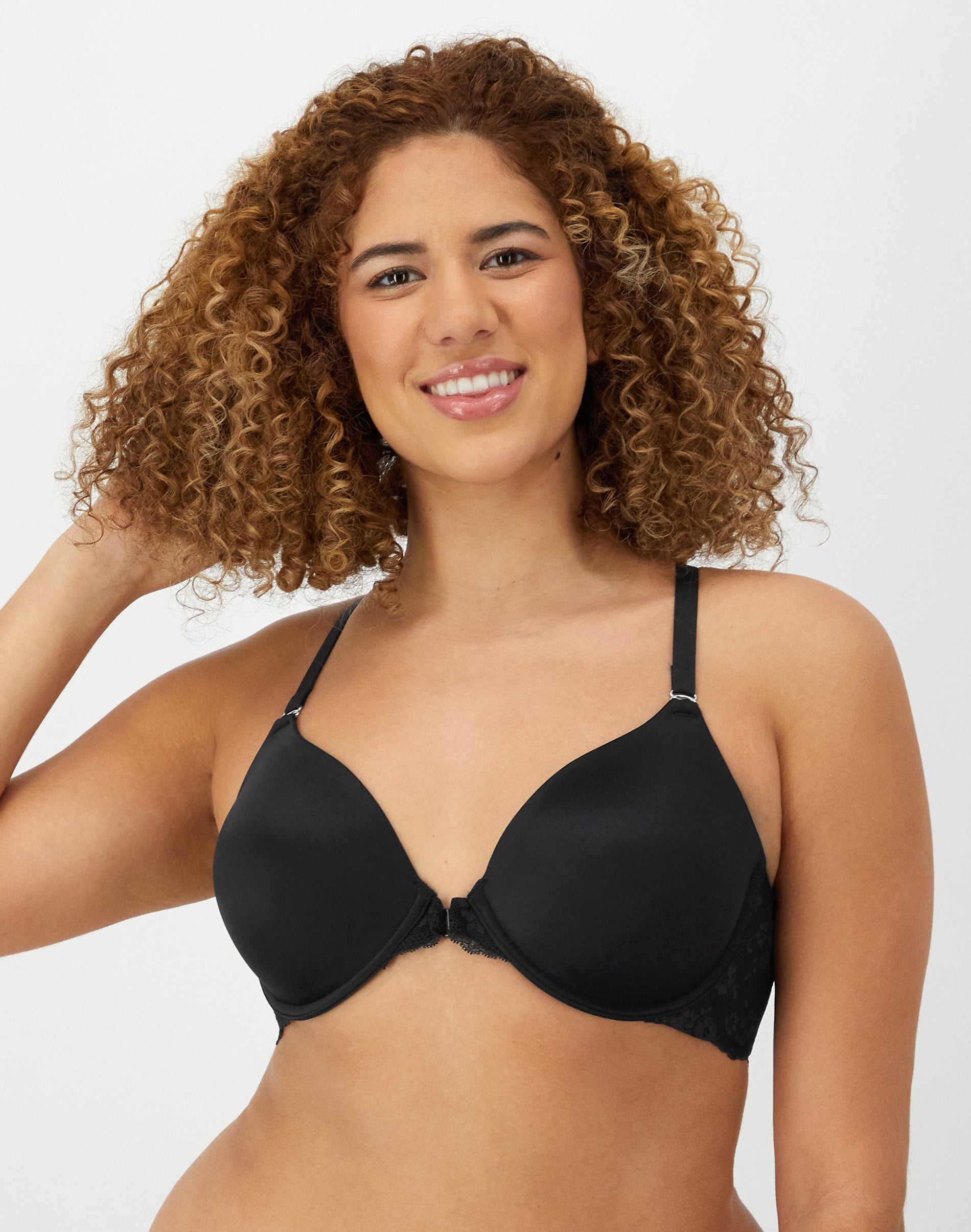 Maidenform One Fab Fit Everyday Full Coverage Racerback Bra Black 40B Women’s