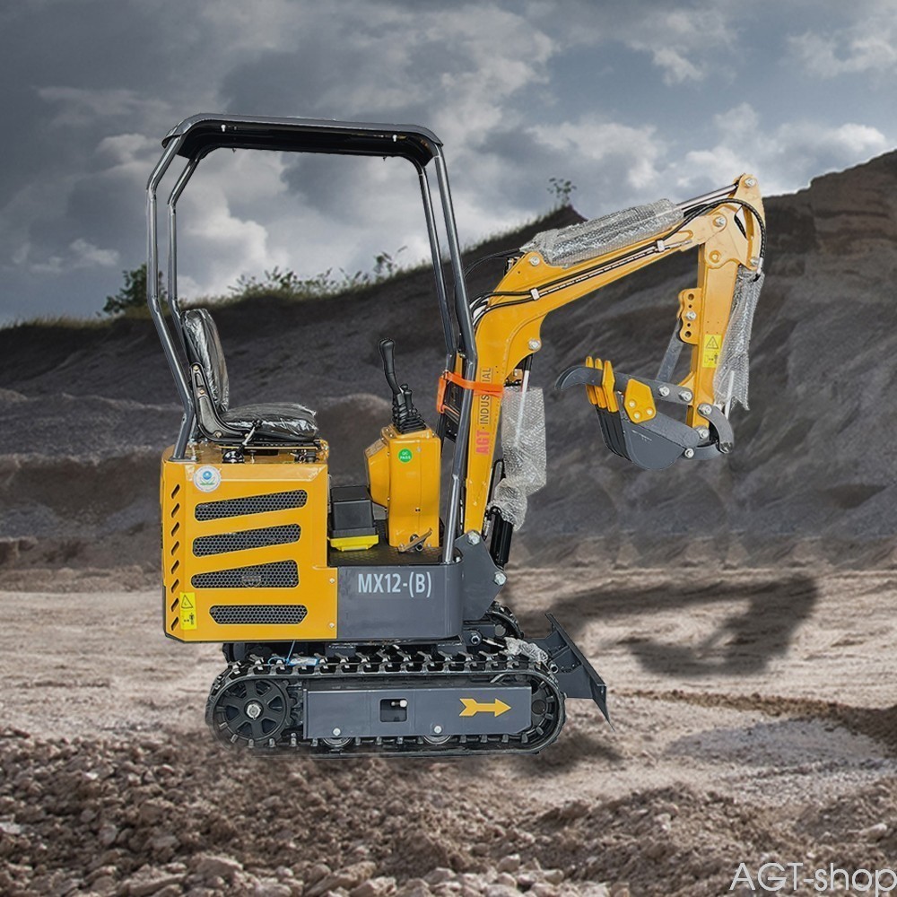 AGT Mini Excavator Compact Design Durable Equipment Free gift RAKE/RIPPER MX12-B