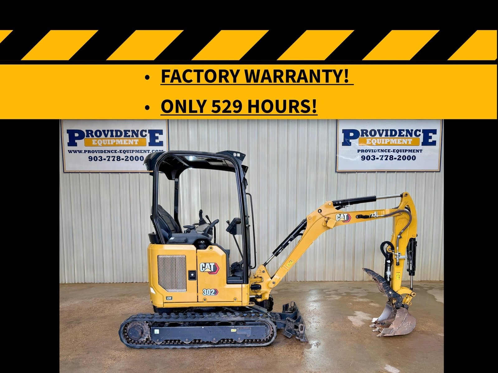 2023 CATERPILLAR 302 CR OROPS STRAIGHT BLADE EXCAVATOR