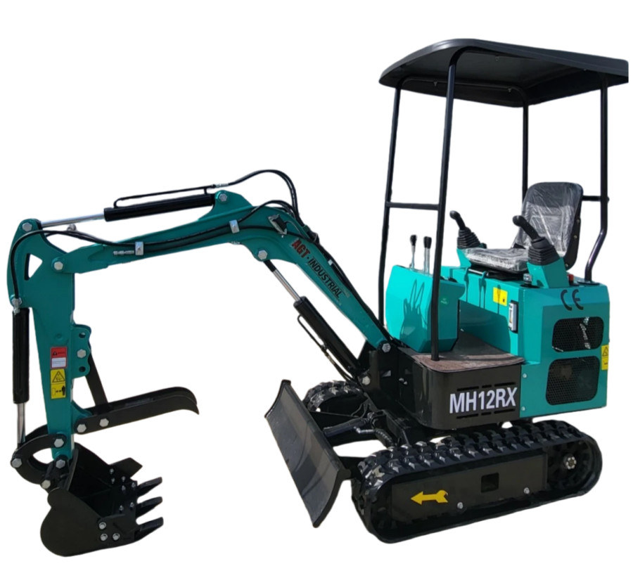 1 Ton RATO Gas Engine Mini Excavator Digger Tracked Crawler Pilot Control MH12RX