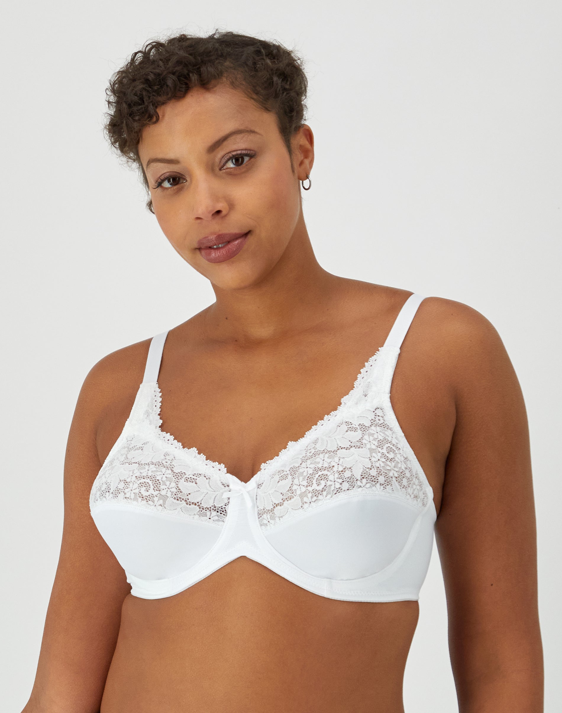 Lilyette by Bali Minimizer Underwire Bra White 38DDD Women’s