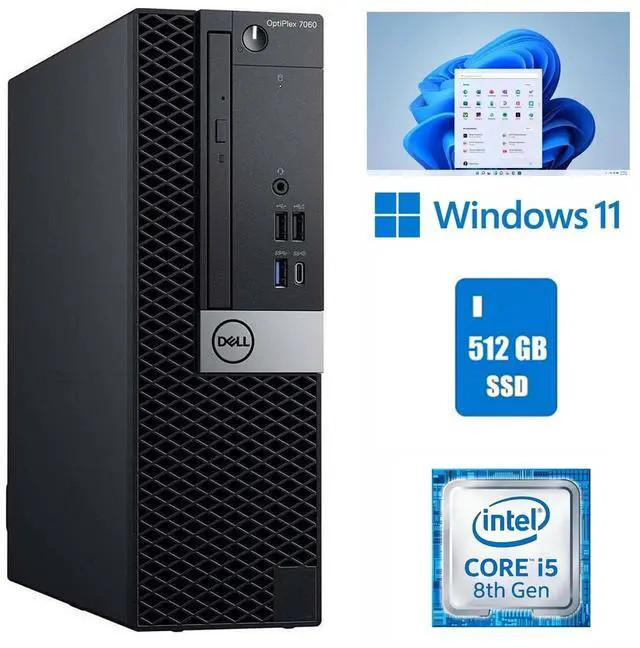 Dell OptiPlex 7060 SSF Desktop Core i5 16GB RAM 512GB SSD W11 Pro i5-8500