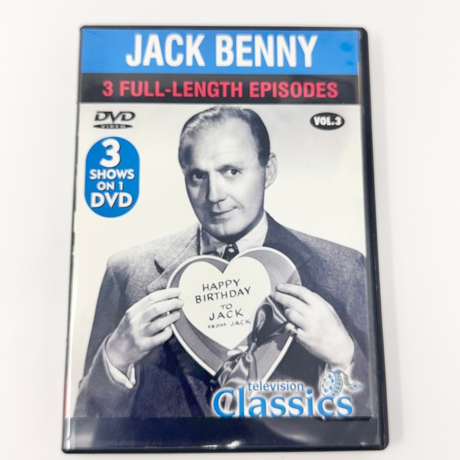 Jack Benny, Vol. 3: Television Classics 3 Full-Length Episodes – DVD