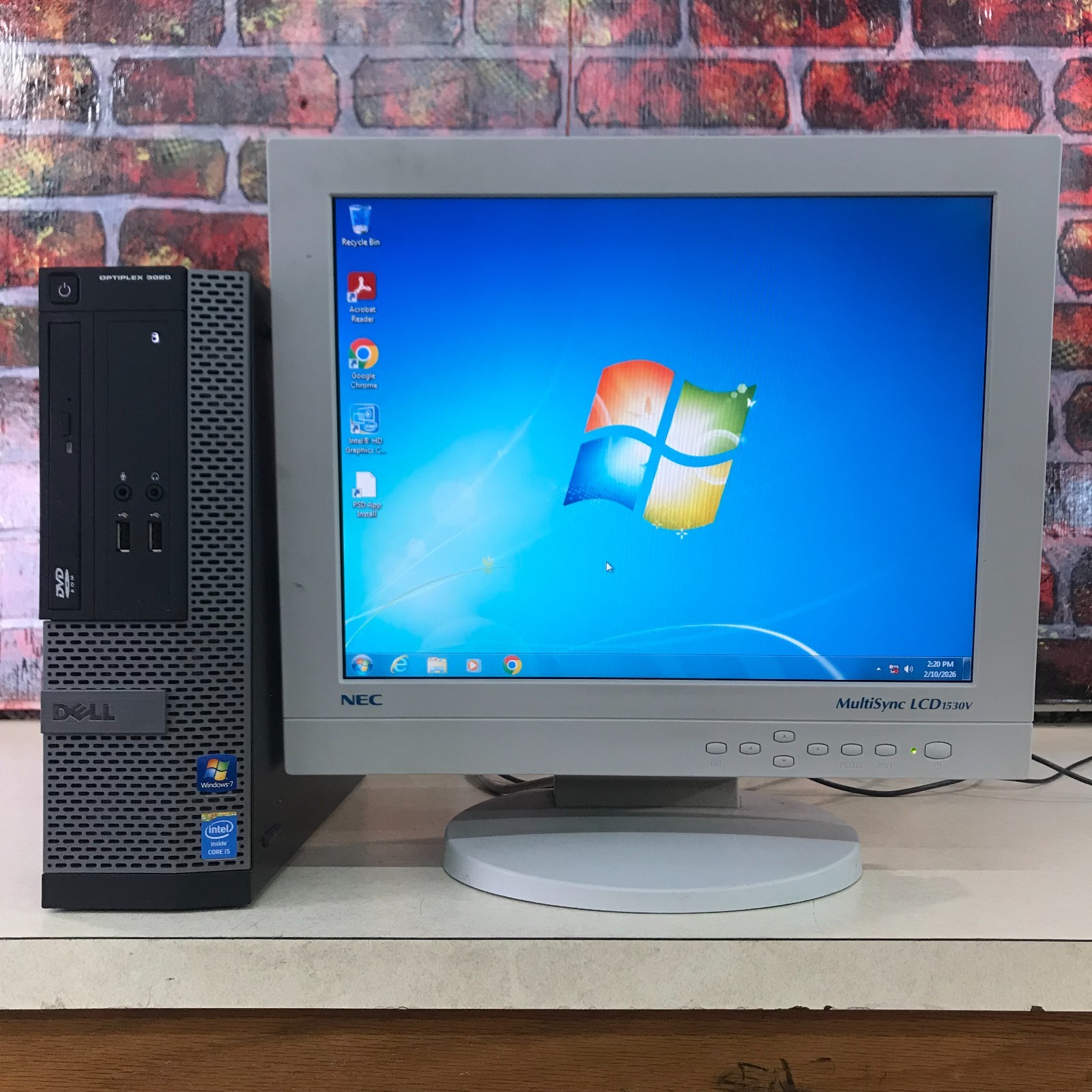 DELL OptiPlex 3020 SFF PC i5-4570 3.20GHz 4GB RAM 500GB HDD Windows 7 Pro 32-Bit