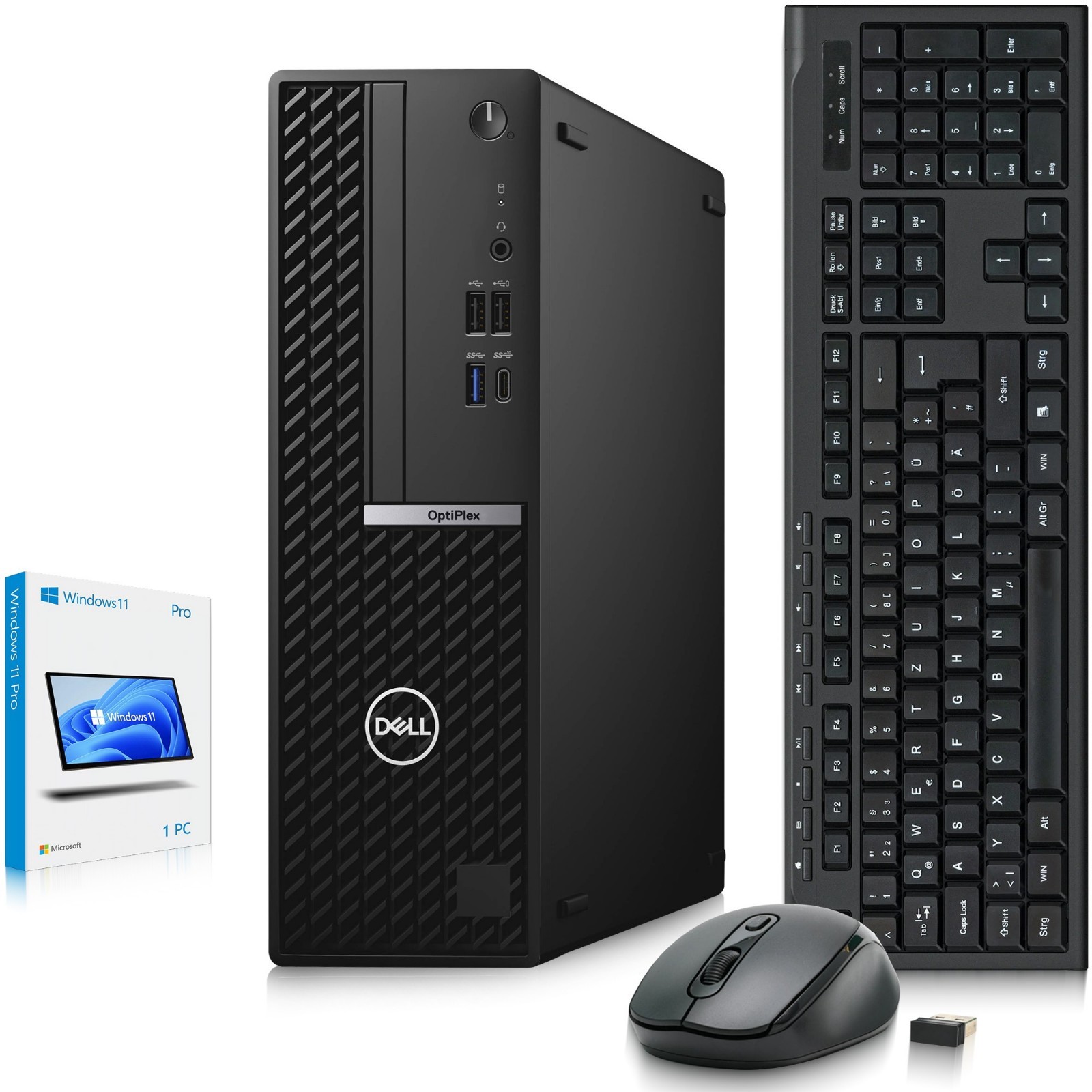 Dell 7080 Desktop PC Intel i5-10th, 32GB RAM 1TB SSD 500GB HDD Wi-Fi KB&M Win 11