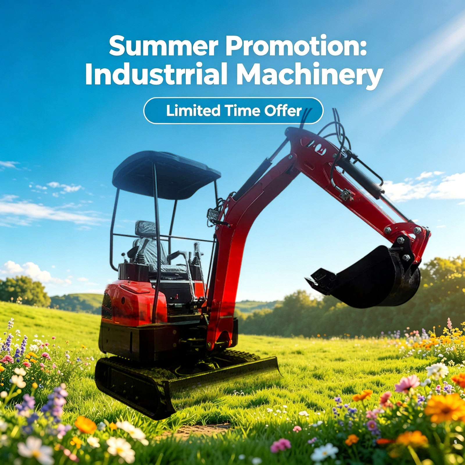 AGT 1.4 Ton Mini Excavator Kubota D722 Diesel Engine Side Swing Boom AGT-NT18