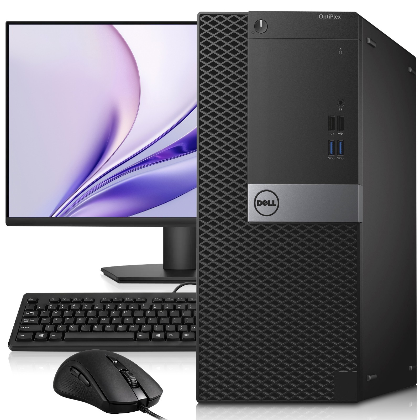 Dell 3040 MT Desktop PC i5-6th 8GB RAM 256GB SSD New 24″ LED WiFi Windows 11 Pro