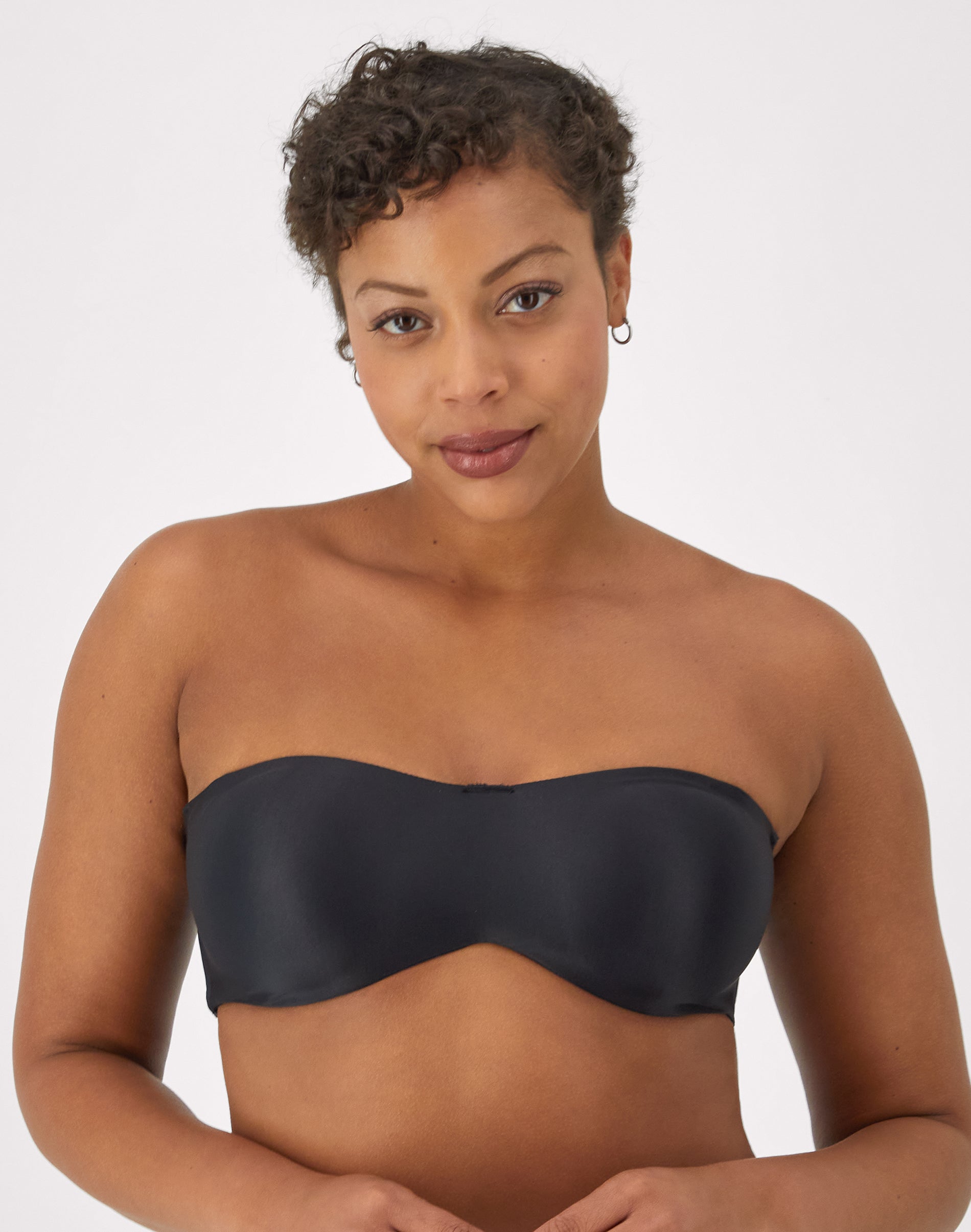 Lilyette by Bali Tailored Strapless Minimizer Bra Black 34C Women’s
