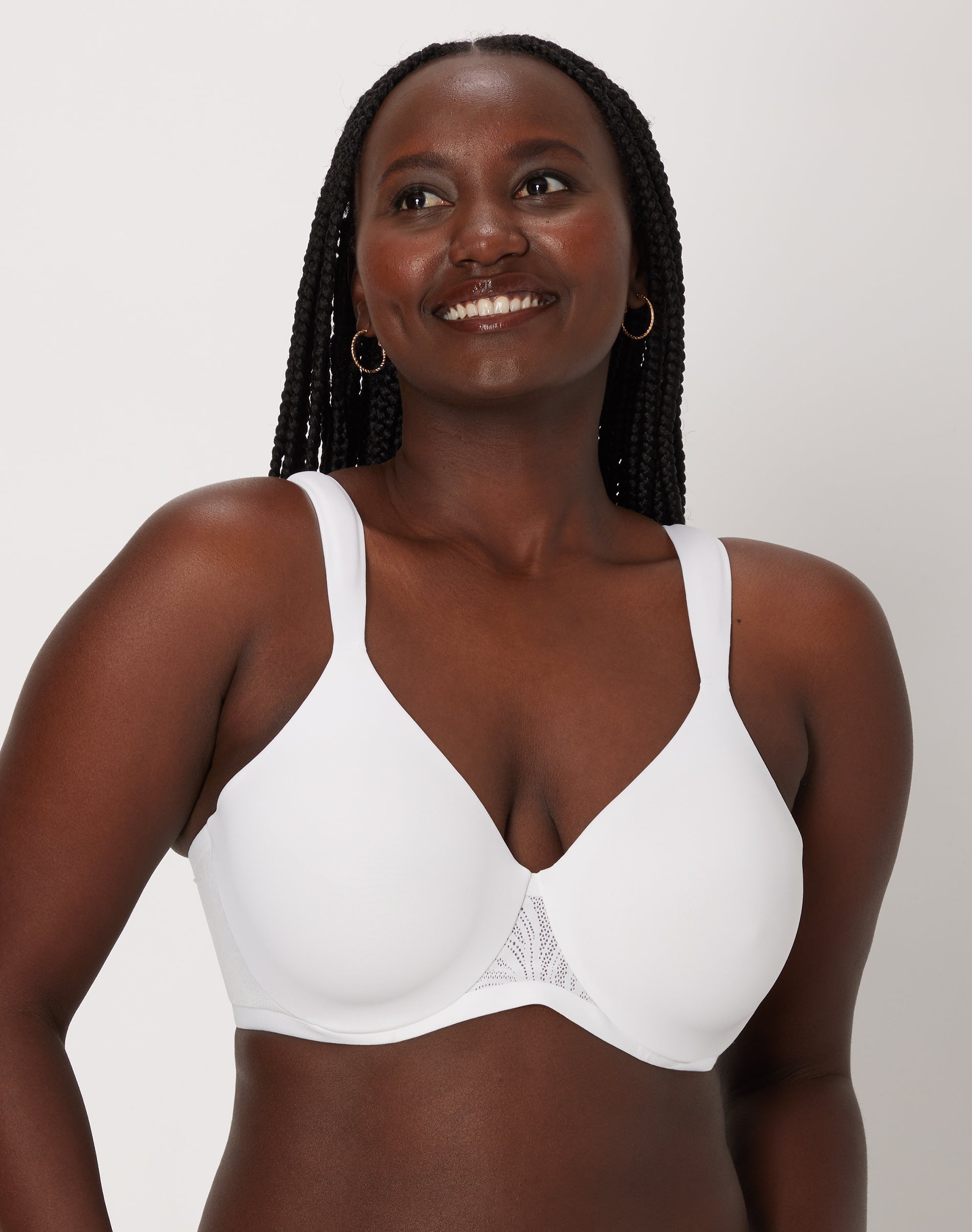 Bali’s Coolest Smoothing Underwire T-Shirt Bra White 38DDD Women’s