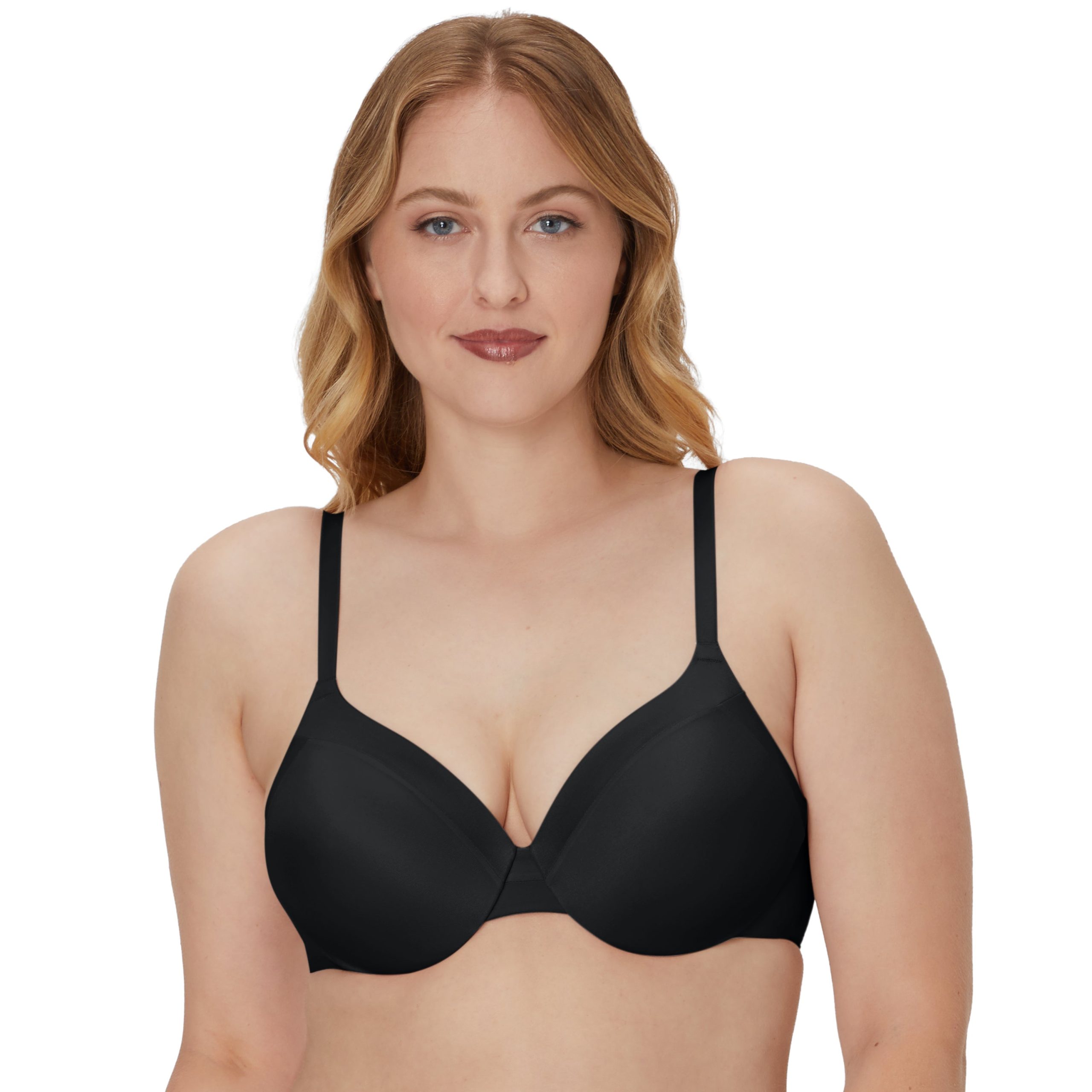 Maidenform Comfort Devotion Cushioned Underwire Bra, Full Coverage, Convertible Black 42C Women’s