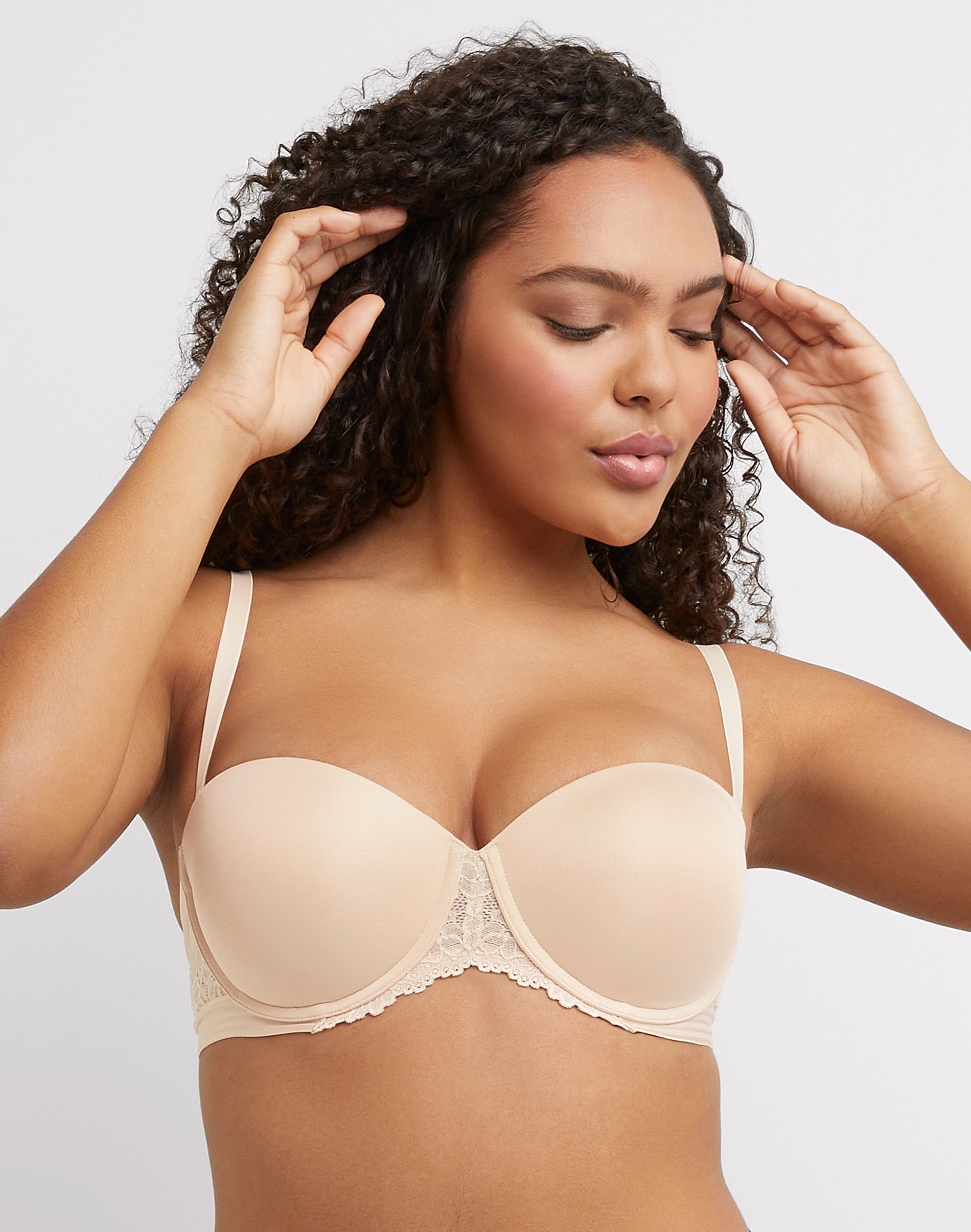Maidenform Multiway Push-Up Strapless Bra Paris Nude 38C Women’s