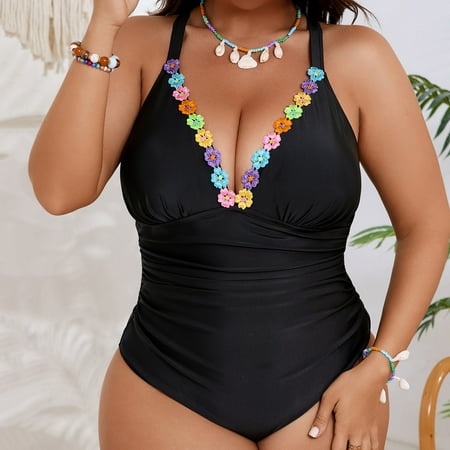 Karight Women Summer Solid Patchwork Deep V Underwire Bikini Sports Swimming Swimsuit