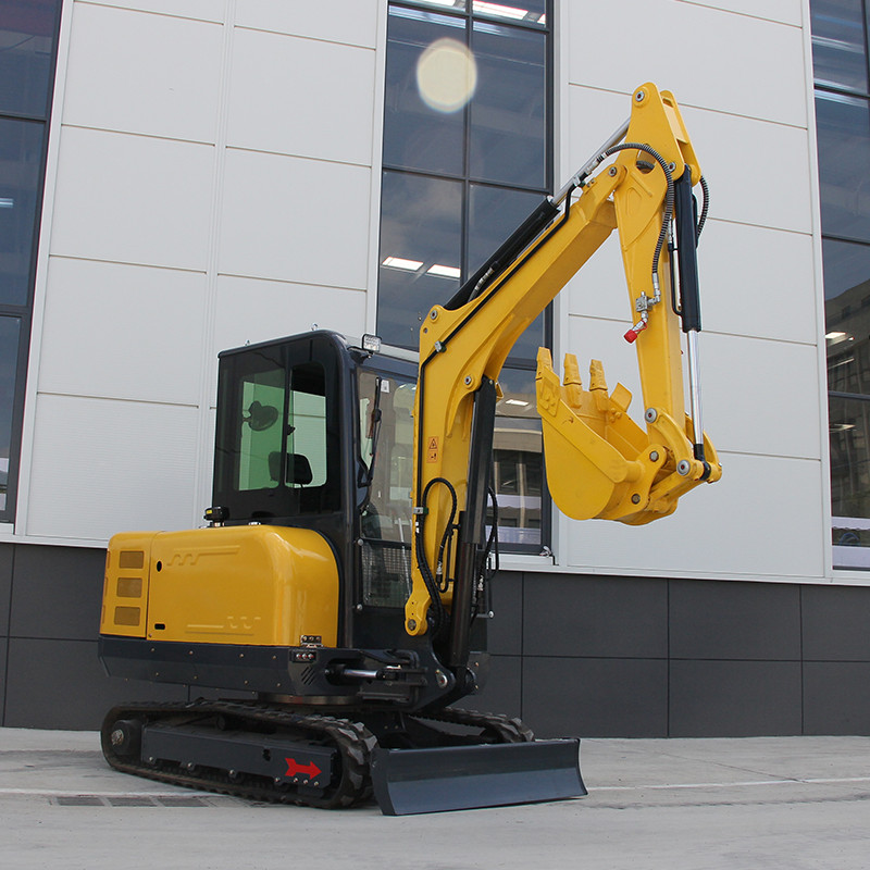 3.5 Ton Kubota 25HP Diesel Mini Excavator, Side Swing Boom Mini Digger EPA