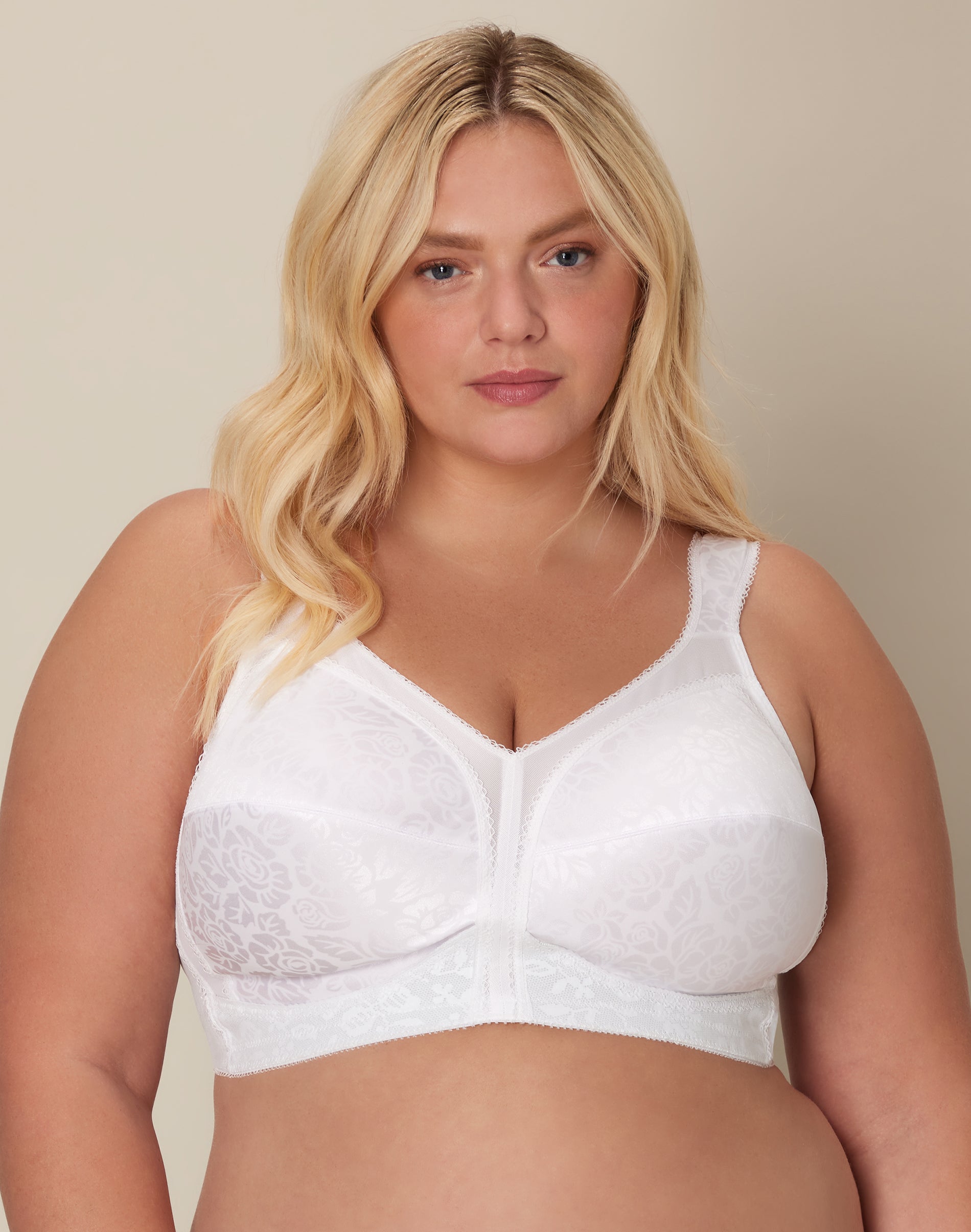 Playtex 18 Hour Ultimate Shoulder Comfort Wireless Bra White 50DDD Women’s