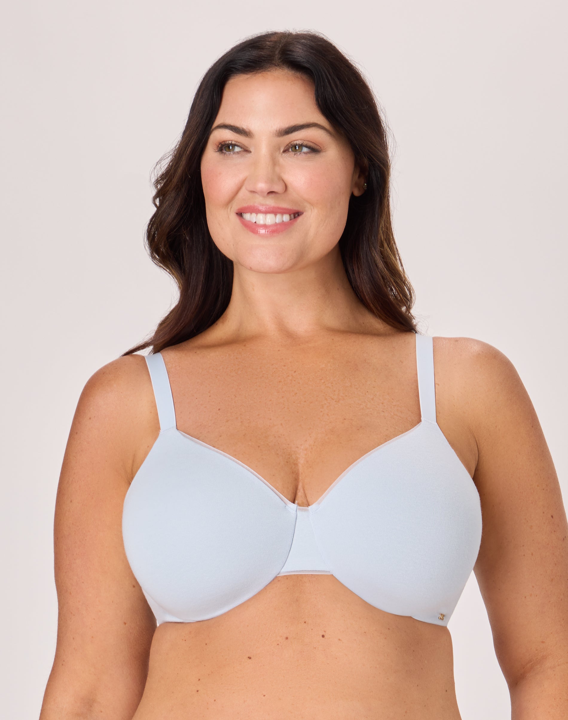 Bali T-Shirt Underwire Bra, Cotton Collection Salty Pepper Grey 40D Women’s
