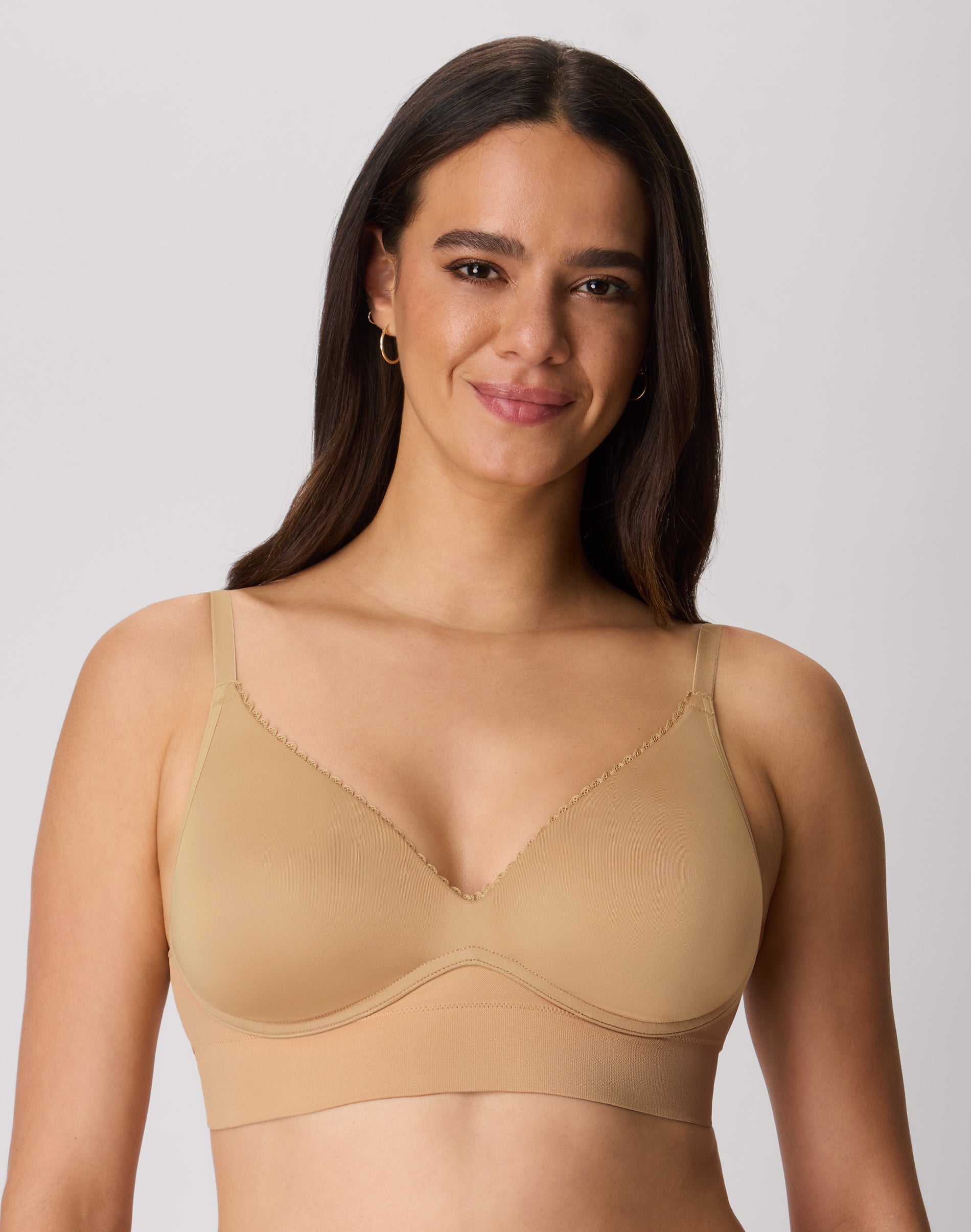 Maidenform Seamless Wirefree Comfort Bra Deep Glow L Women’s