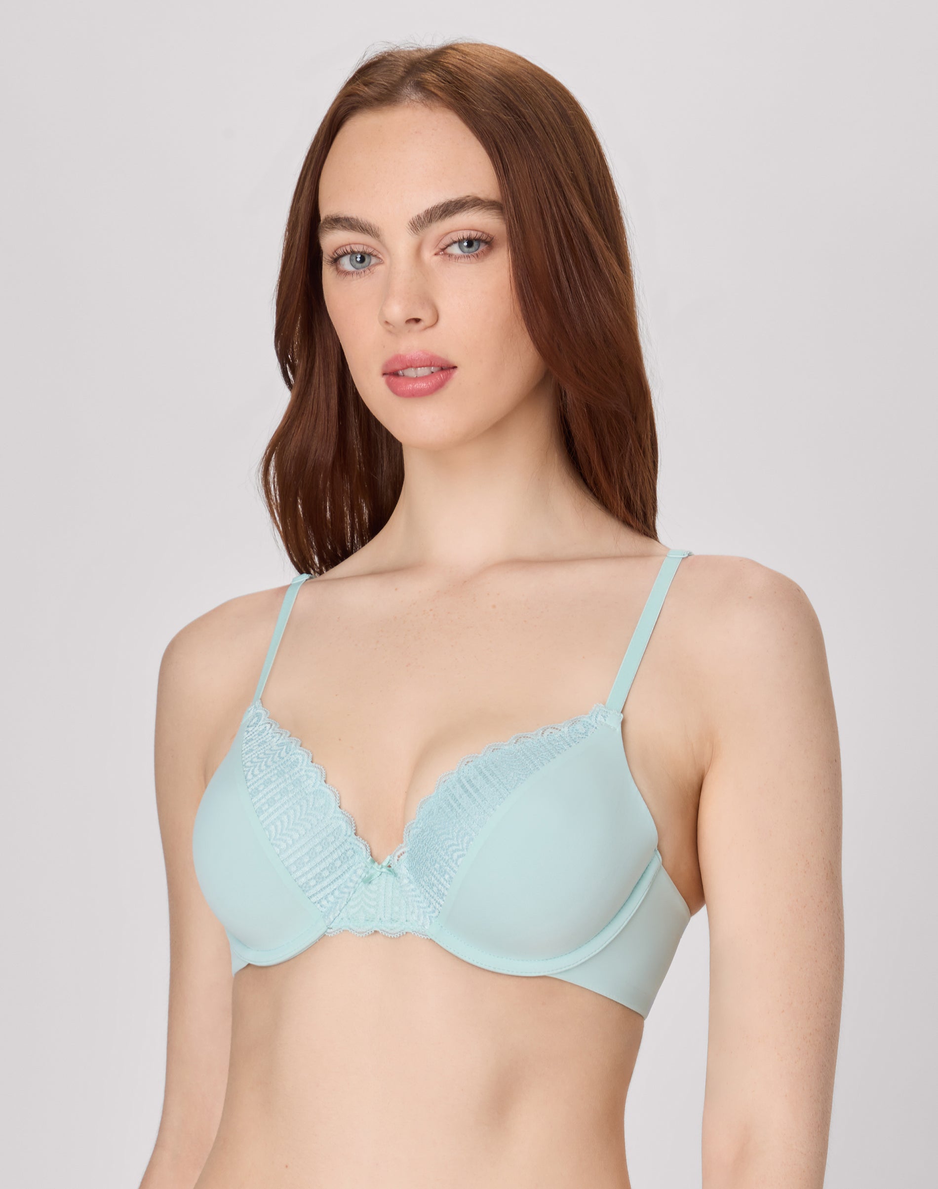 Maidenform Comfort Devotion Convertible Underwire Bra, Full Coverage Blue Spearmint 40D Women’s