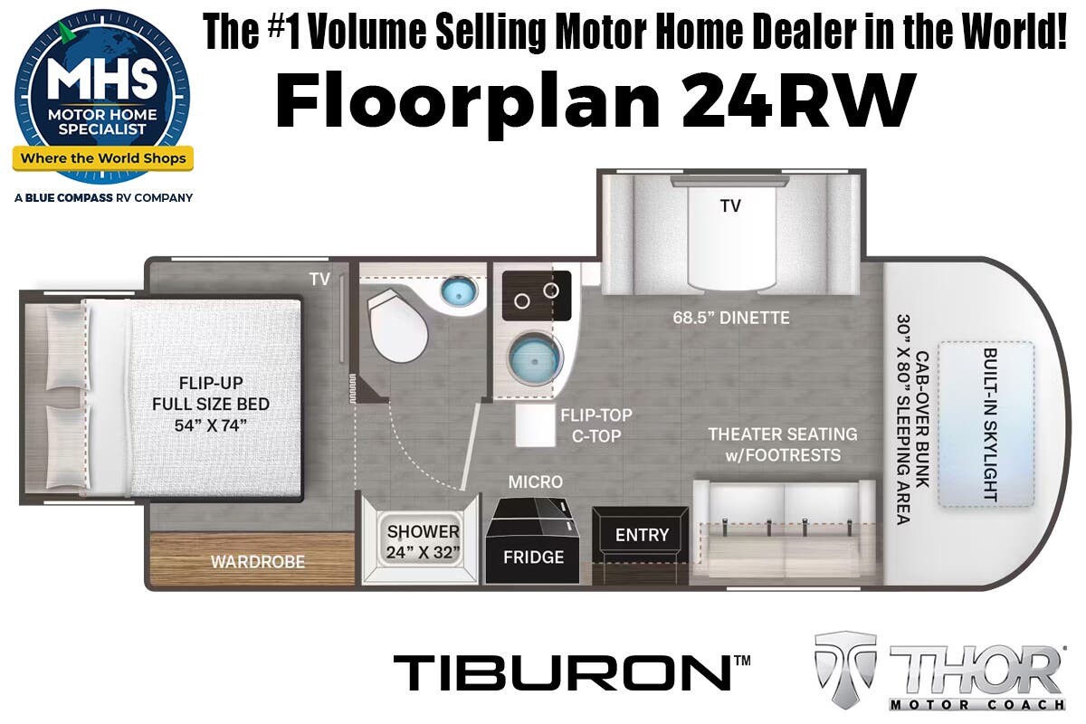 2027 Thor Motor Coach Tiburon 24RW