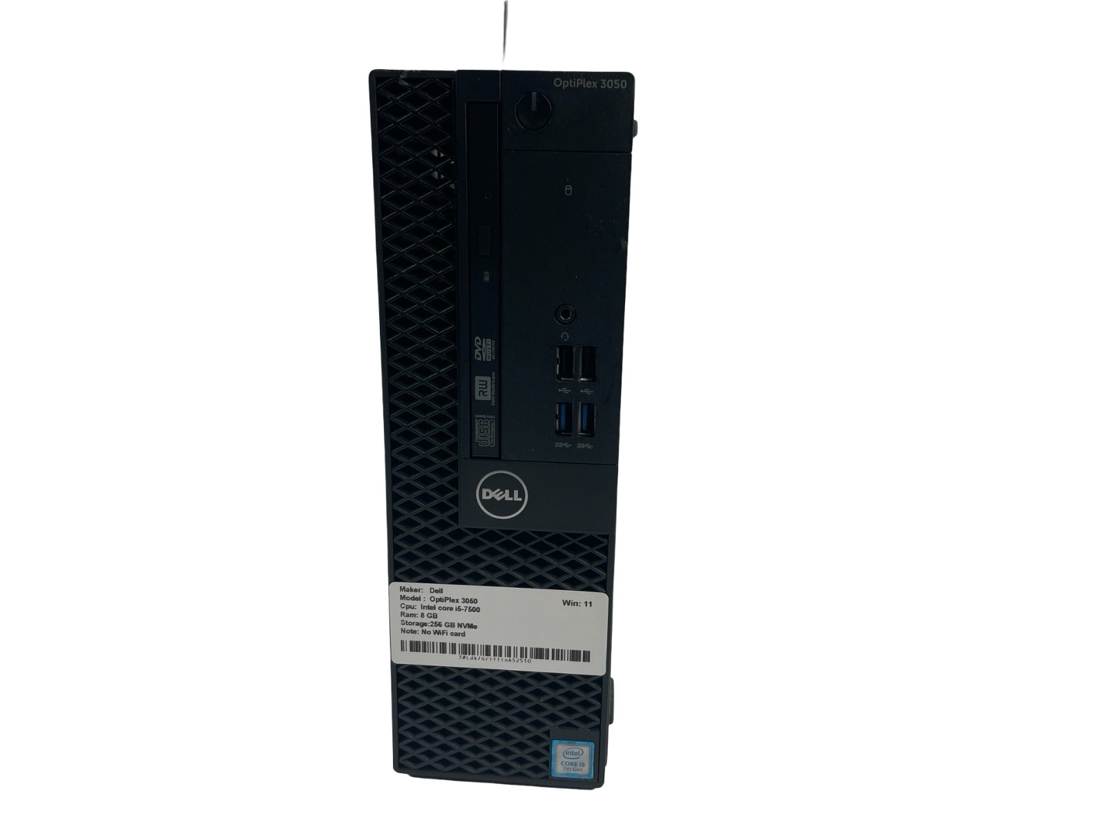 DELL OptiPlex 3050 Intel core i5-7500 8 GB 256 GB NVMe Win.: 11