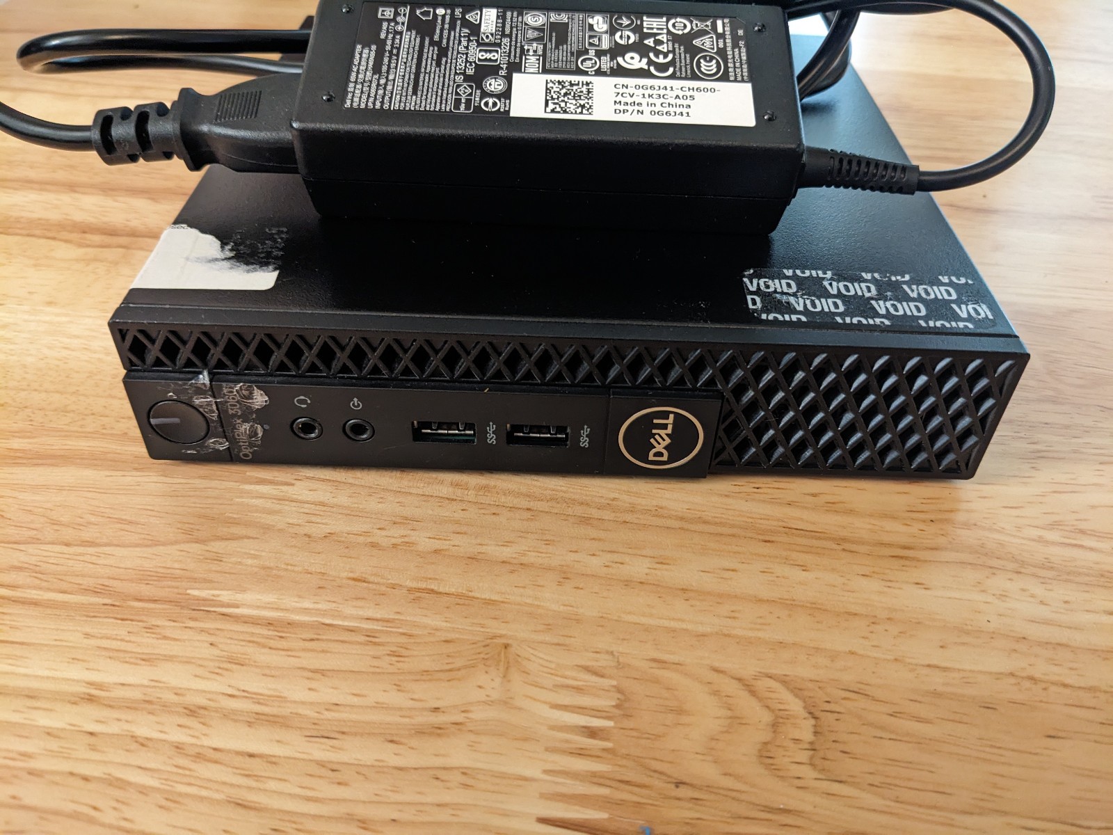 DELL OPTIPLEX 3060 MICRO i5-8500T, 16GB RAM, NO HDD/OS + Power Adapter