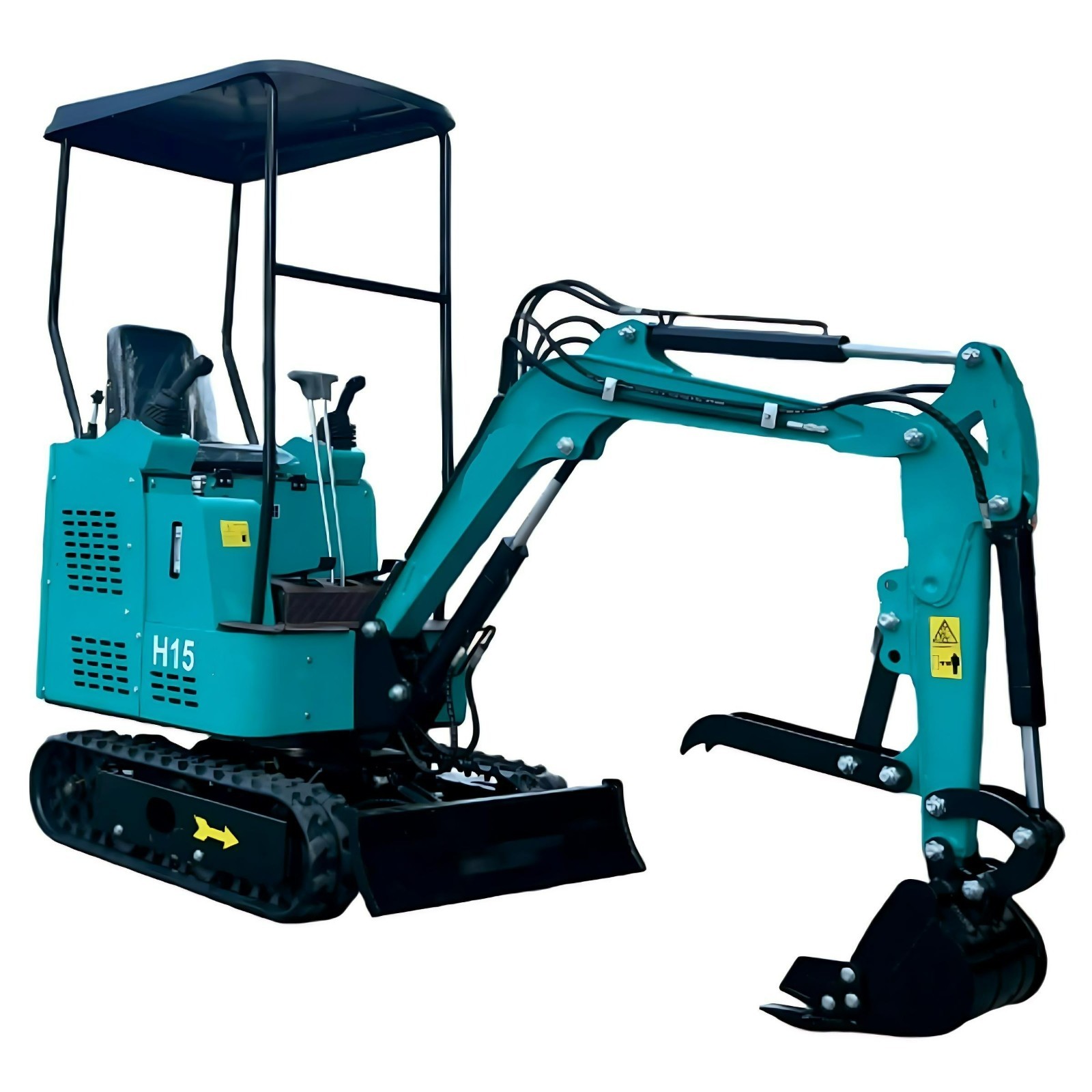 Agrotk Mini Excavator 13.5HP Rato Gasoline Engine 1 Ton Digger Tracked Crawler