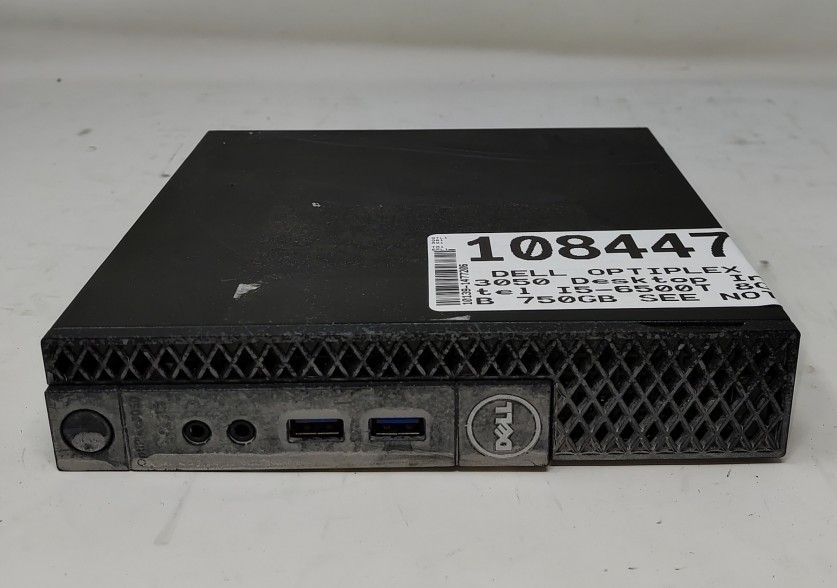 DELL OPTIPLEX 3050 Micro Computer Intel I5-6500T 8GB 750GB SEE NOTES