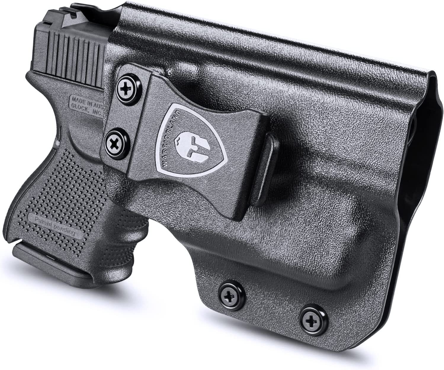 IWB Kydex Holster Custom Fit: Glock 26/27/28/33 Pistol w/TLR6 Laser Light, RH