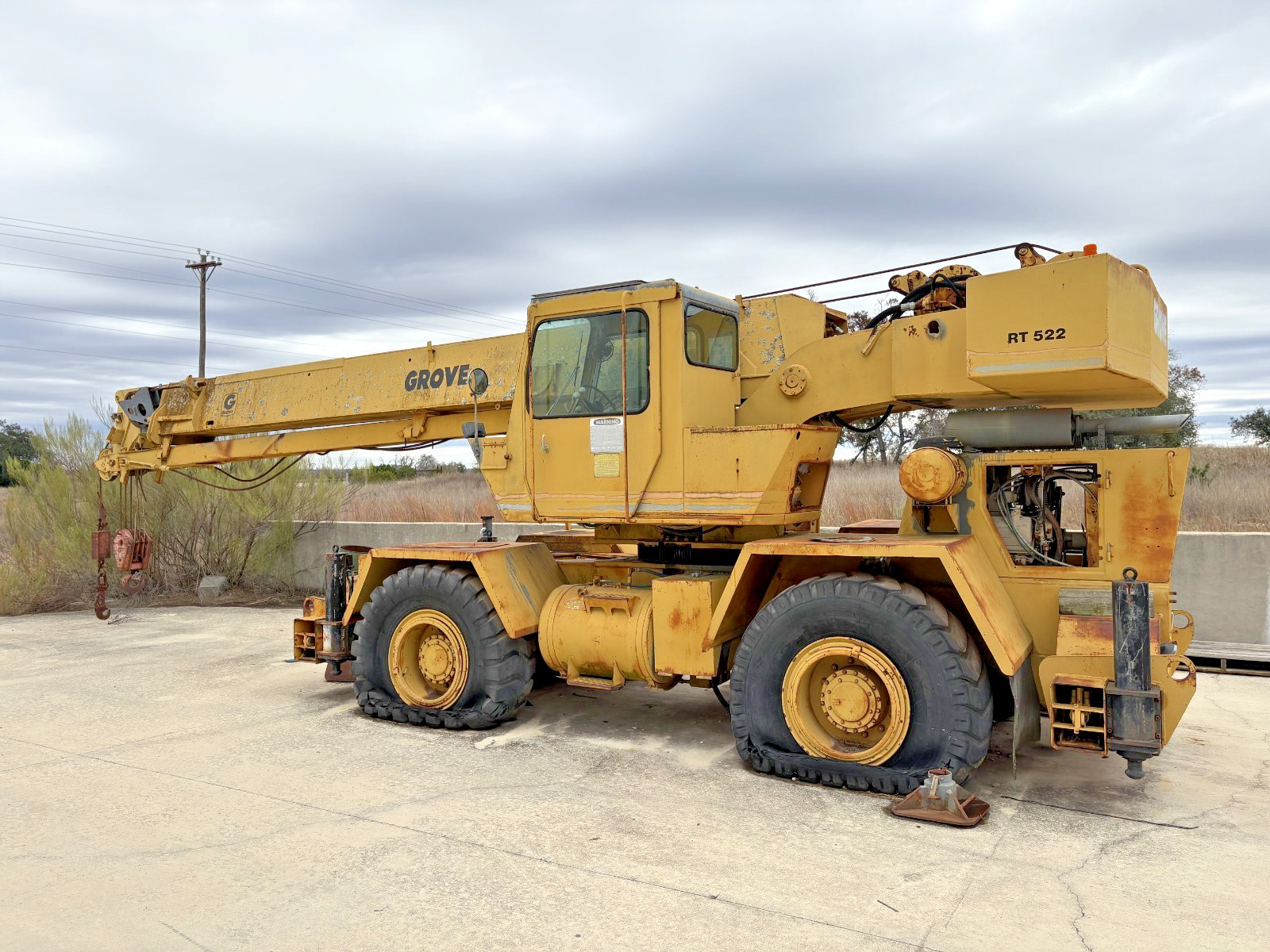 1980 Grove Crane RT522B Rough Terrain 22 Tons – Cummins V378C