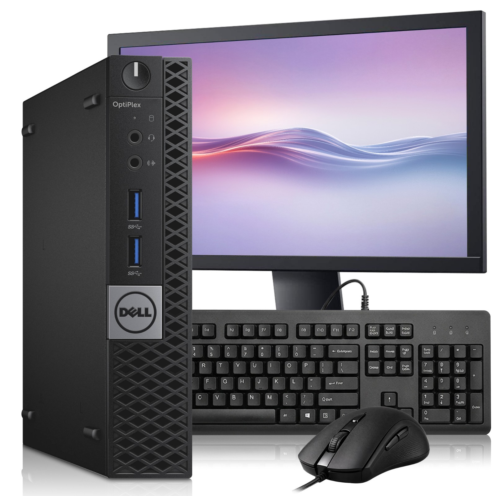 Dell 3040 Desktop Mini PC i7-6th 16GB RAM 1TB SSD 24” LED Wi-Fi KB&M Windows 11