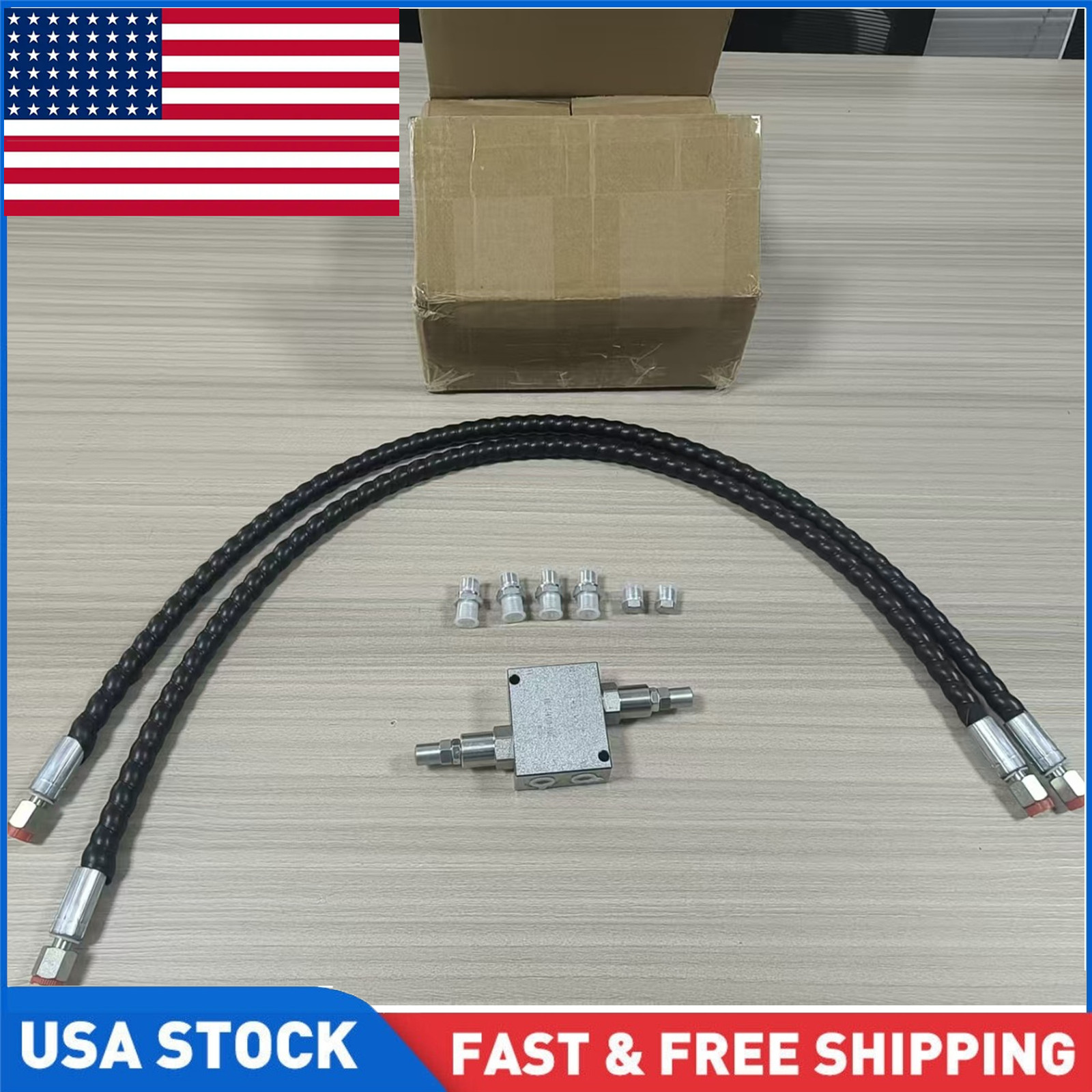For Chinese Mini Excavator Cushion Valve Kit Hydraulic Hose Fitting Aluminum