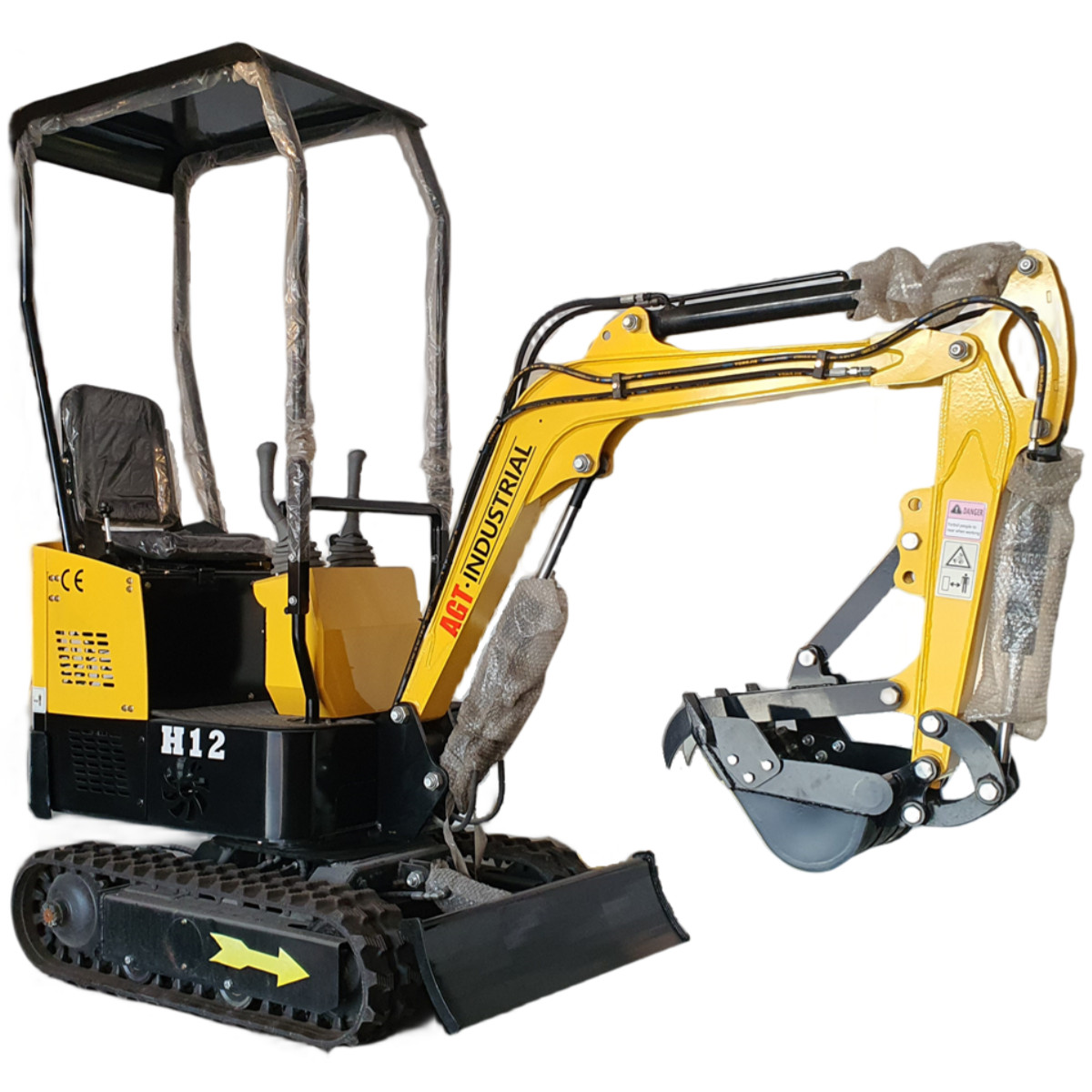 AGT 1 Ton Mini Excavators Crawler Tracked Hydraulic Digger B&S Engine EPA 13.5HP