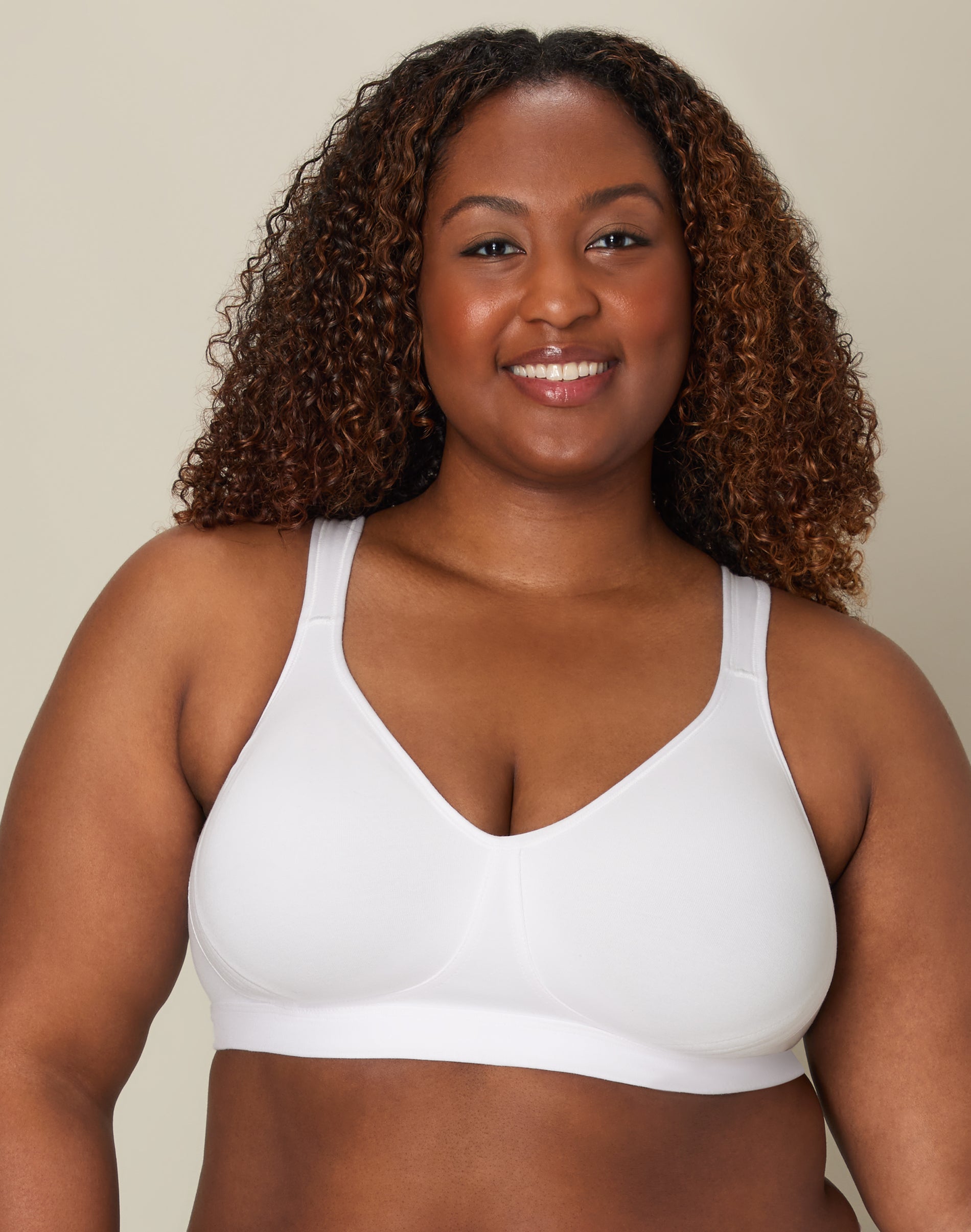 Playtex 18 Hour Ultimate Lift and Support Cotton Stretch Wireless Bra White 38C Women’s