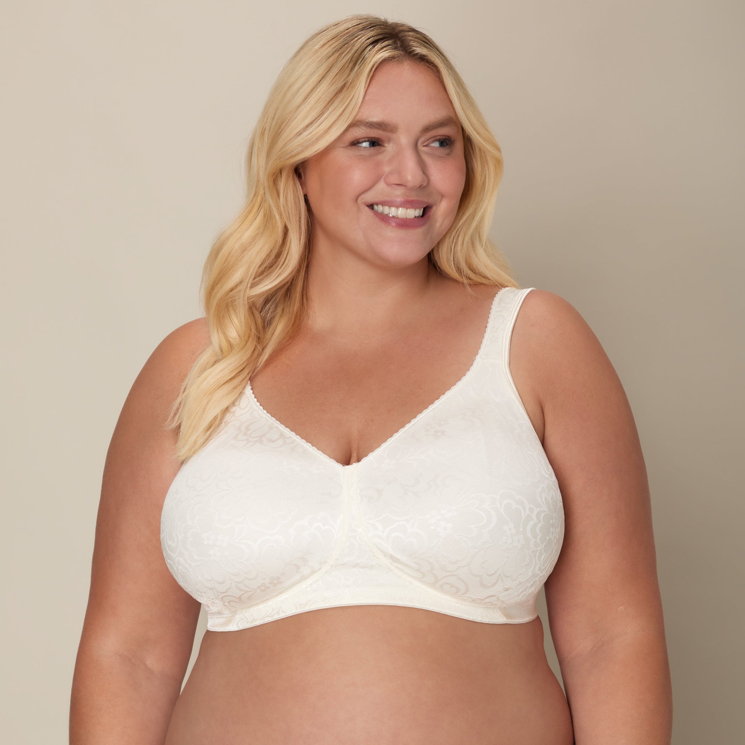 Playtex 18 Hour Ultimate Lift & Support Wireless Bra Mother of Pearl 44C Women’s