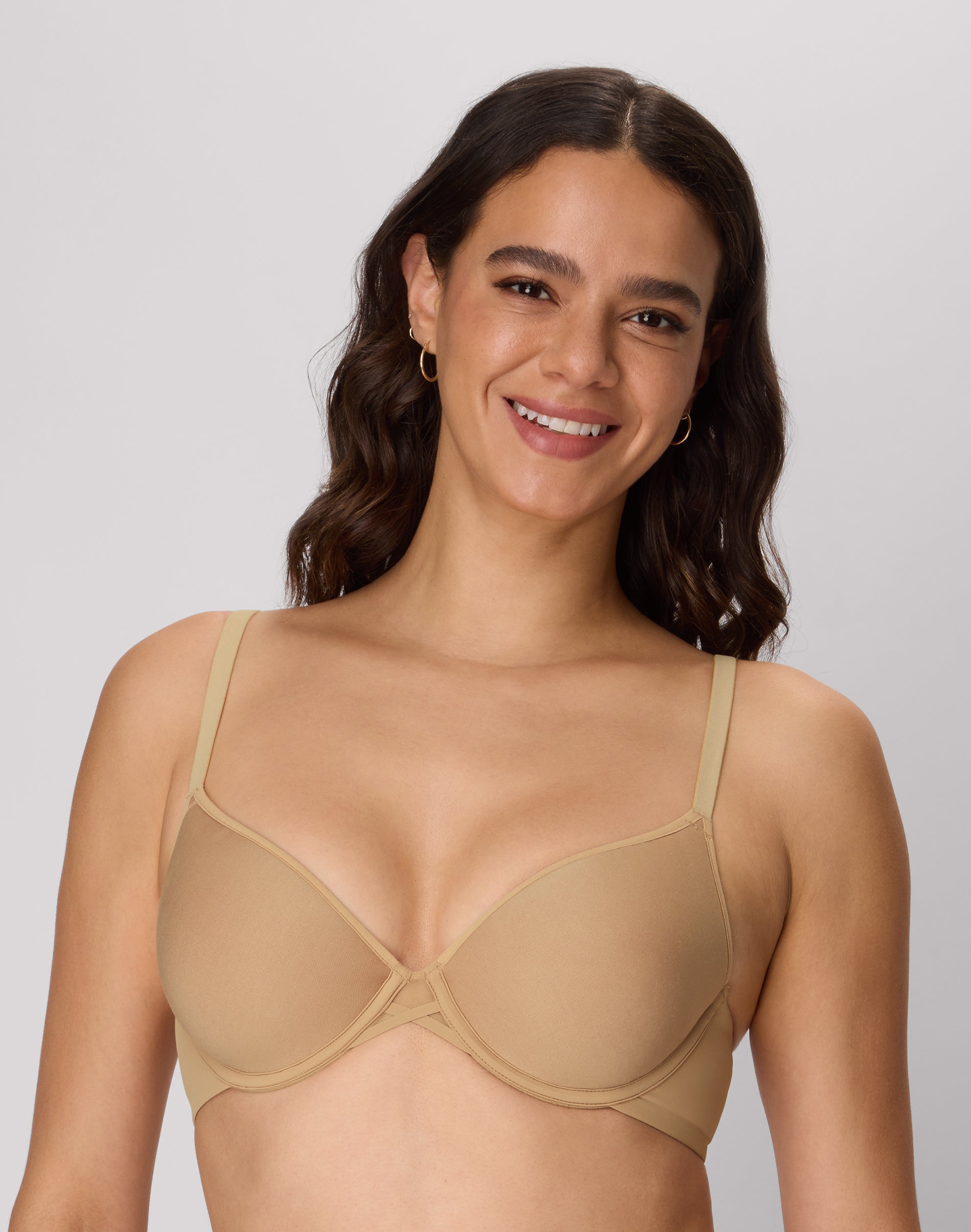 Maidenform Barely There Women’s T-Shirt Bra, Spacer SmartZone Cups, Breathable Deep Glow 38D