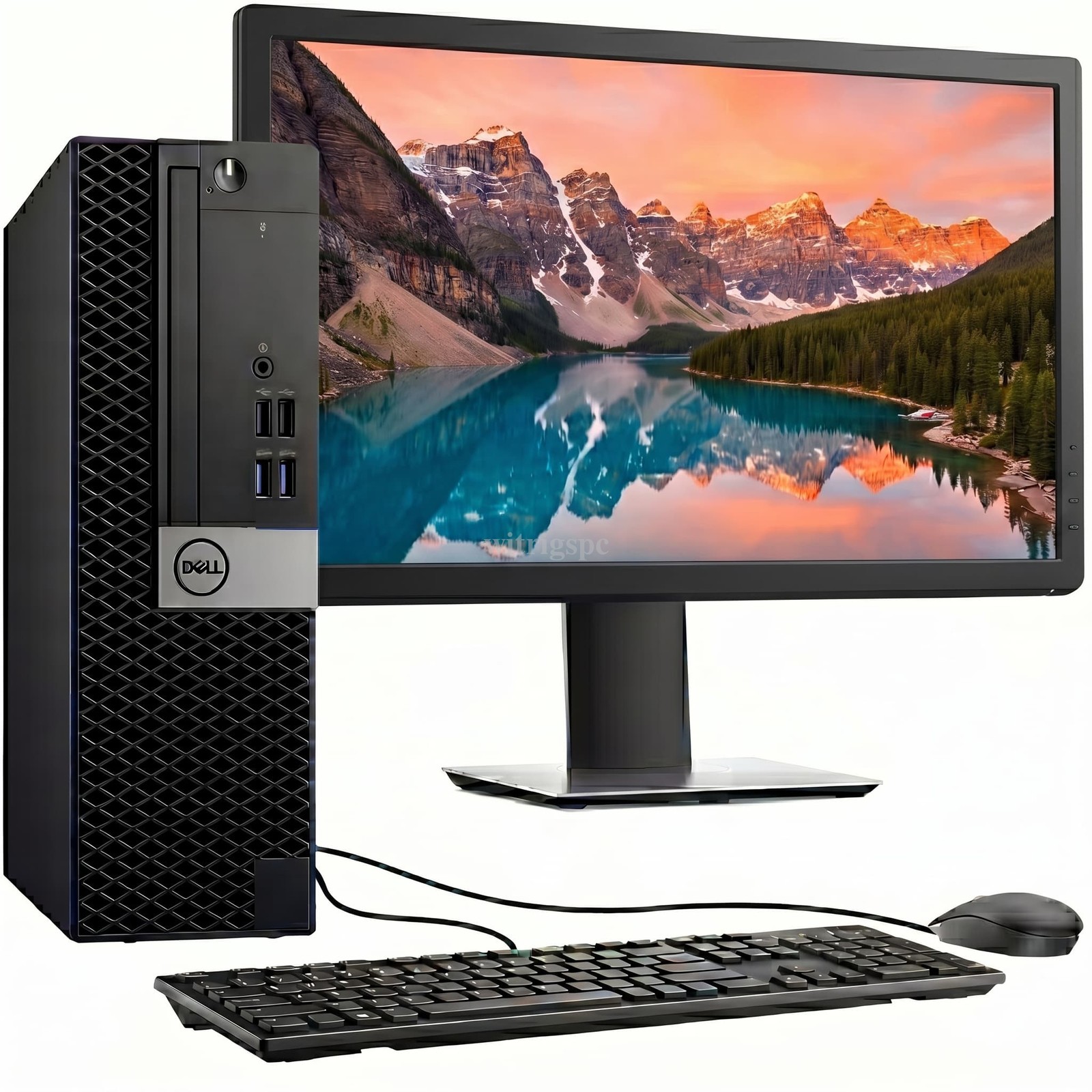 Dell SFF OptiPlex 7060 Desktop PC Intel i5 8th 16GB RAM 512GB SSD 24″ LED Win 11