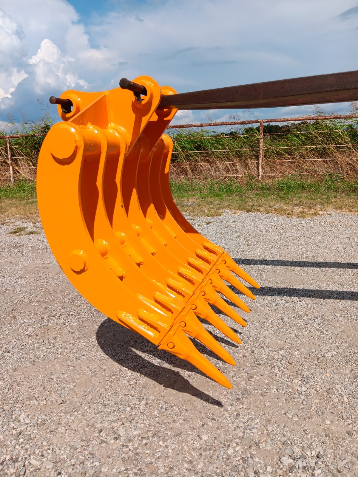 Cat 305 305.5 32″ Mini Excavator  Land Clearing Rake  Root Rake 45mm Pin Holes