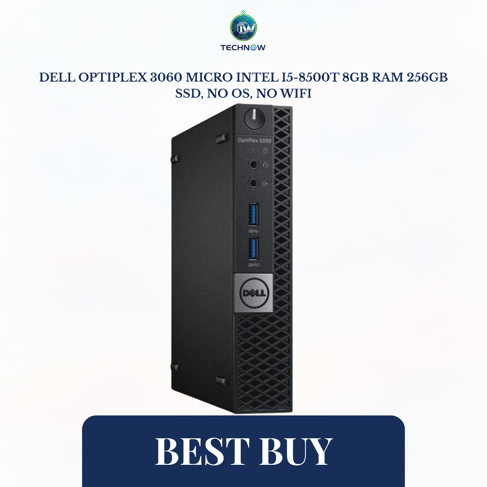 Dell OptiPlex 3060 Micro Intel i5-8500T 8GB RAM 256GB SSD, No OS, No WiFi