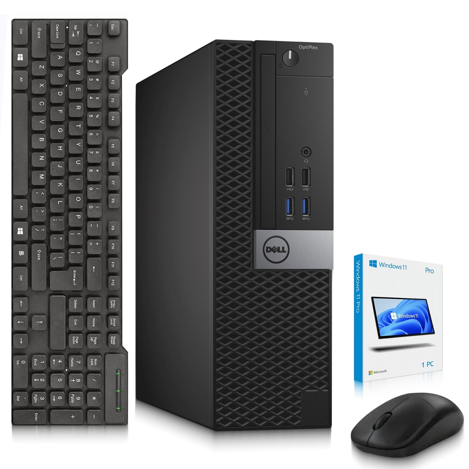 Dell 3040 Desktop PC i5-6th, 16GB RAM 1TB SSD Wireless-K&M Built-in Wi-Fi Win 11