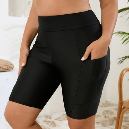 Ailaofu Women’s Swim Shorts High Waisted Bathing Suit Bottoms Swimsuit Boy Shorts Swimming Bottoms