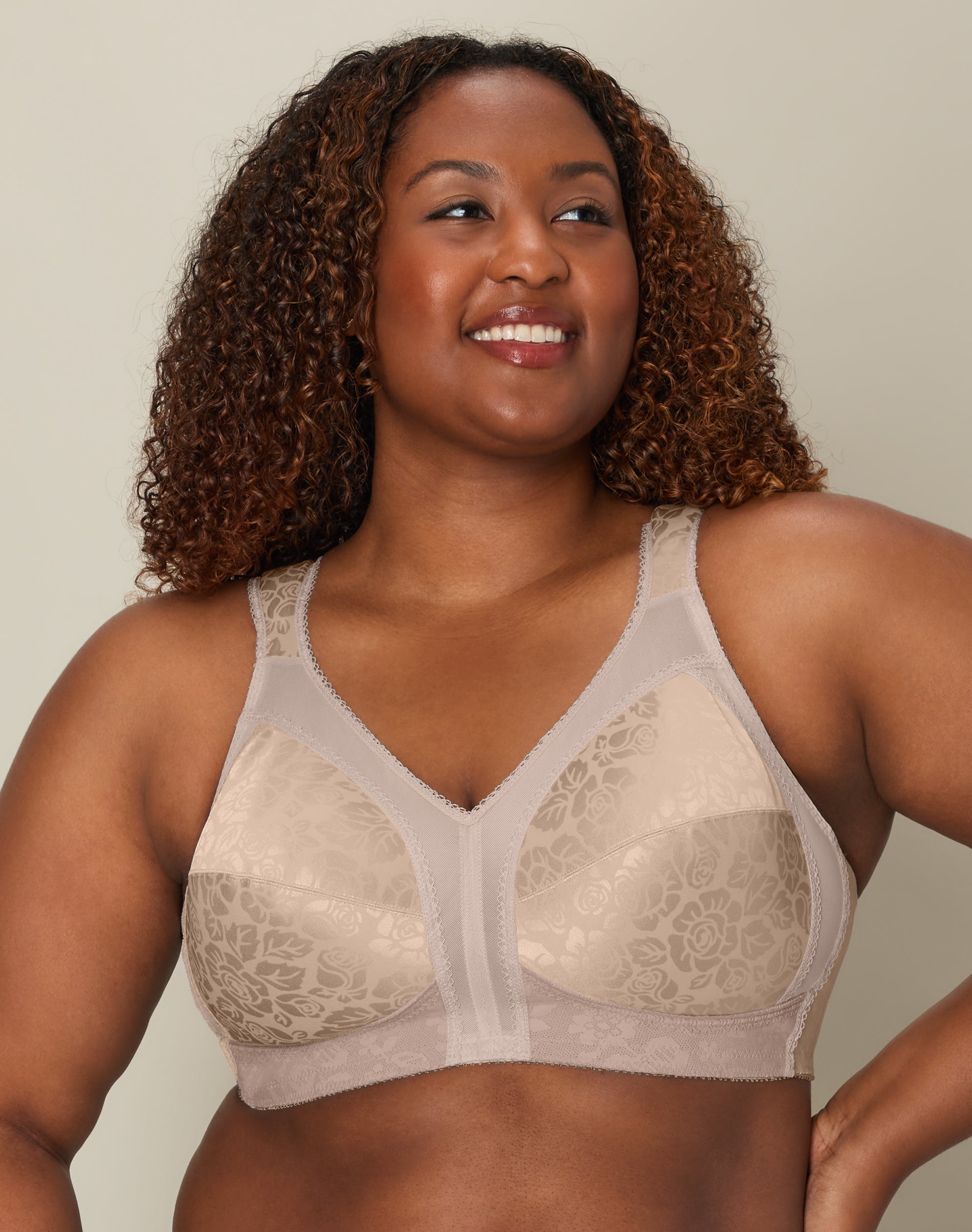 Playtex 18 Hour Ultimate Shoulder Comfort Wireless Bra Toffee 48B Women’s