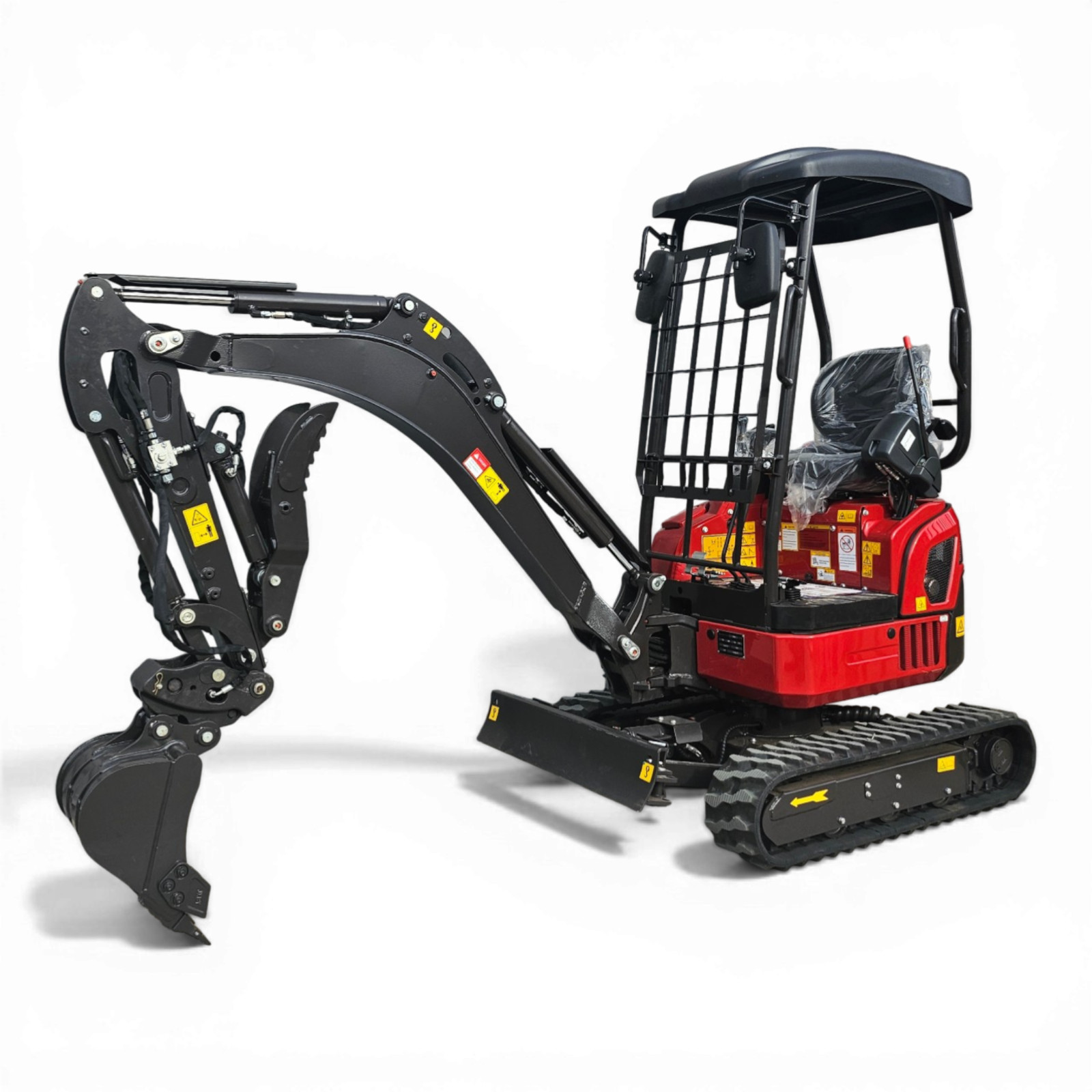 Rhinoceros RH18 2 Ton Excavator with Pilot System, Kubota D902 Engine