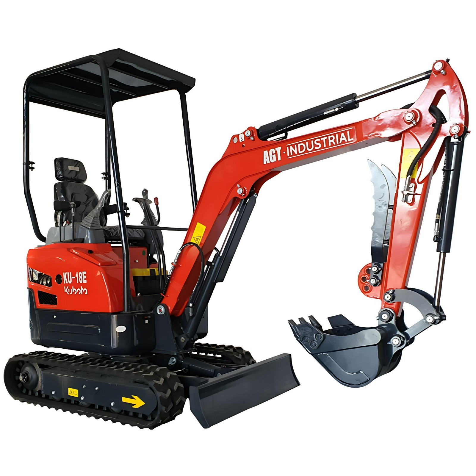 AGT 1.5 Ton Mini Excavator Kubota D722 Diesel Engine Digger Tracked w/Side Swing