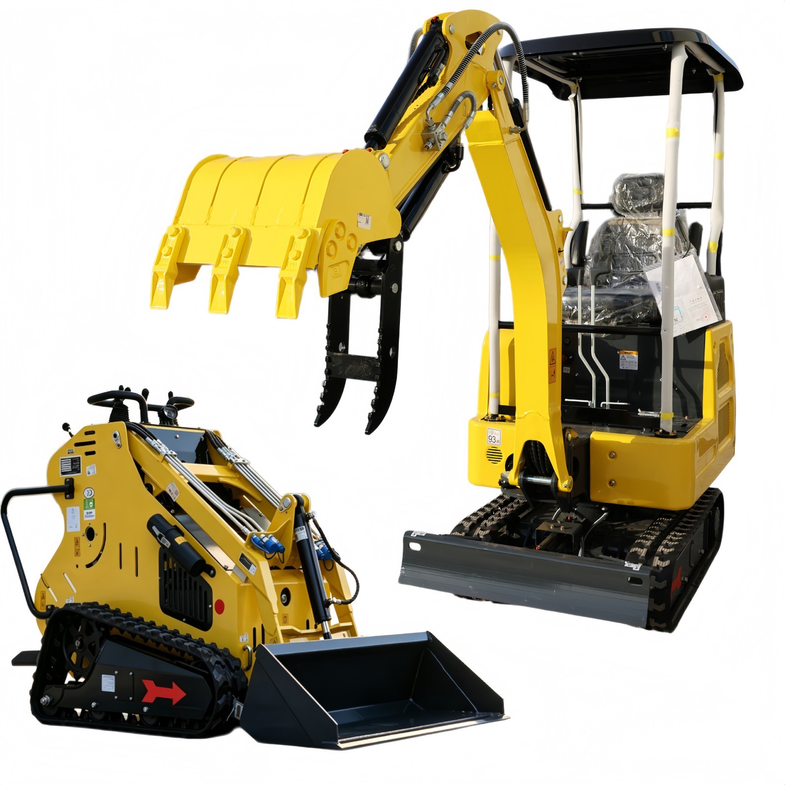 1.8Ton Kubota Excavator +13.5HP Mini Skid Steer Hydraulic Rato Engine Ride On