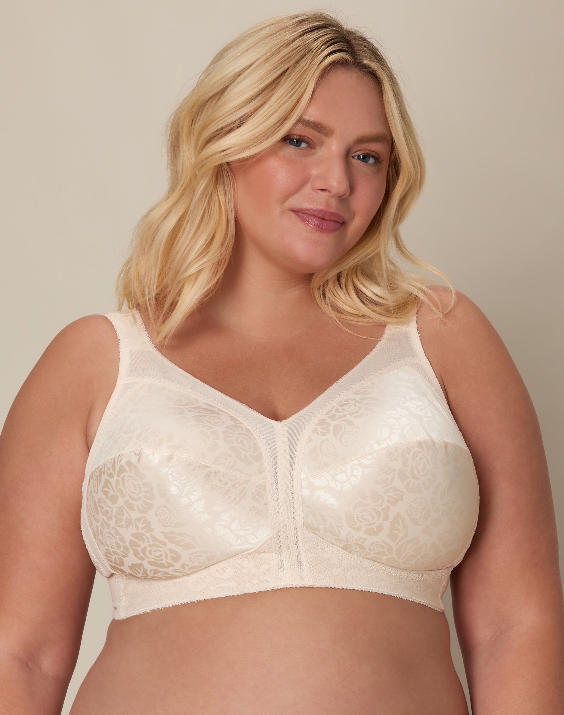 Playtex 18 Hour Ultimate Shoulder Comfort Wireless Bra Natural Beige 42B Women’s