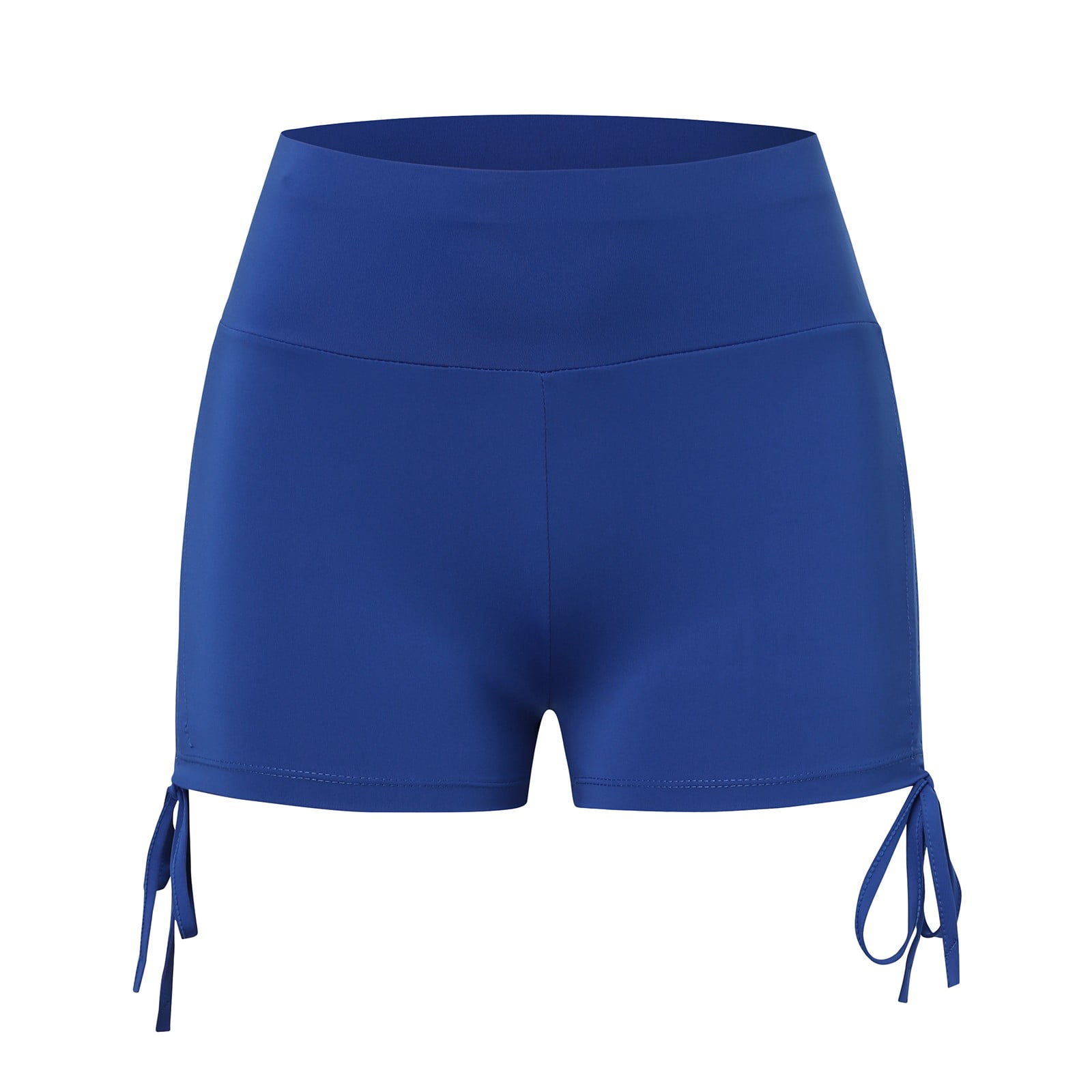 B91xZ Women’s Swim Shorts High Waisted Bathing Suit Bottoms Swimsuit Boy Shorts Swimwear Bikini Board Shorts,Blue XL
